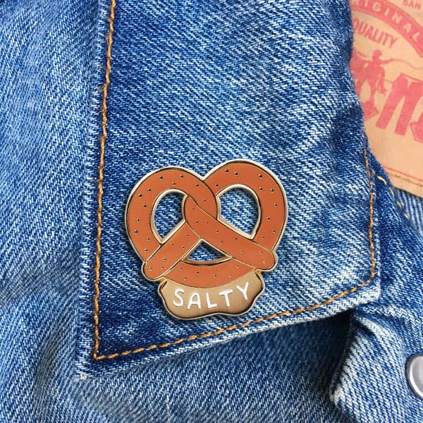 Salty Pretzel Pin