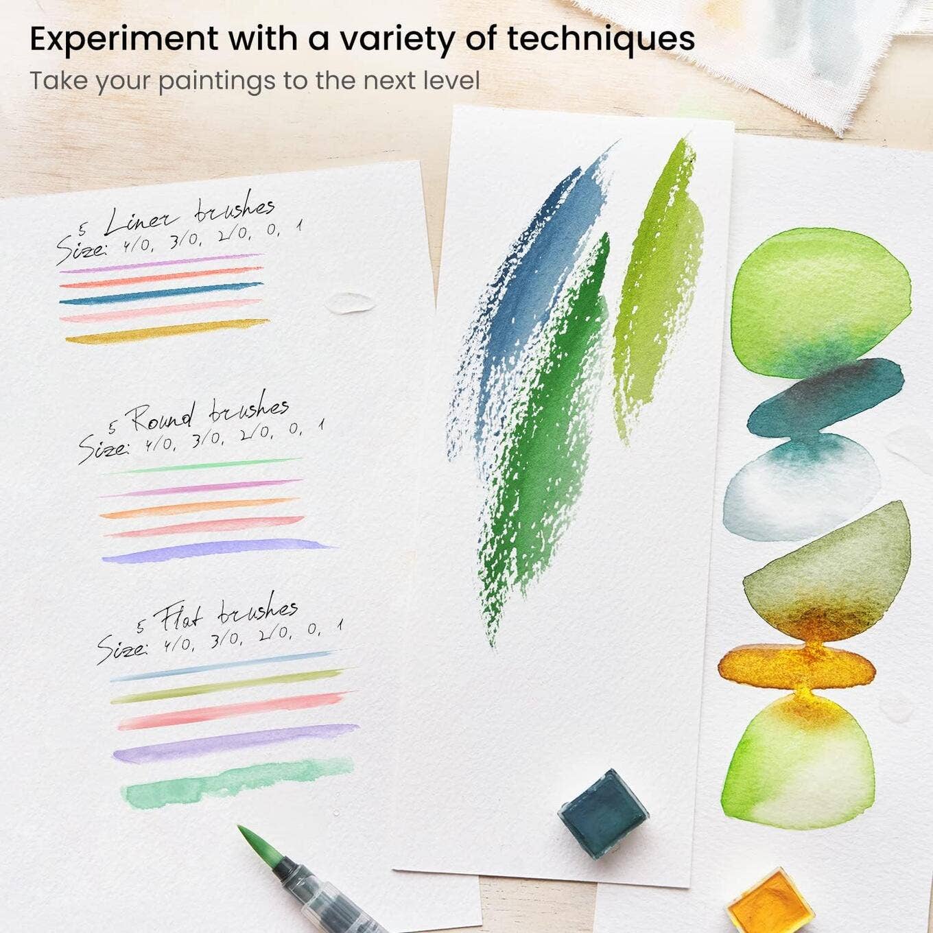 Arteza® Detail Paint Brushes Set, 15 pc.