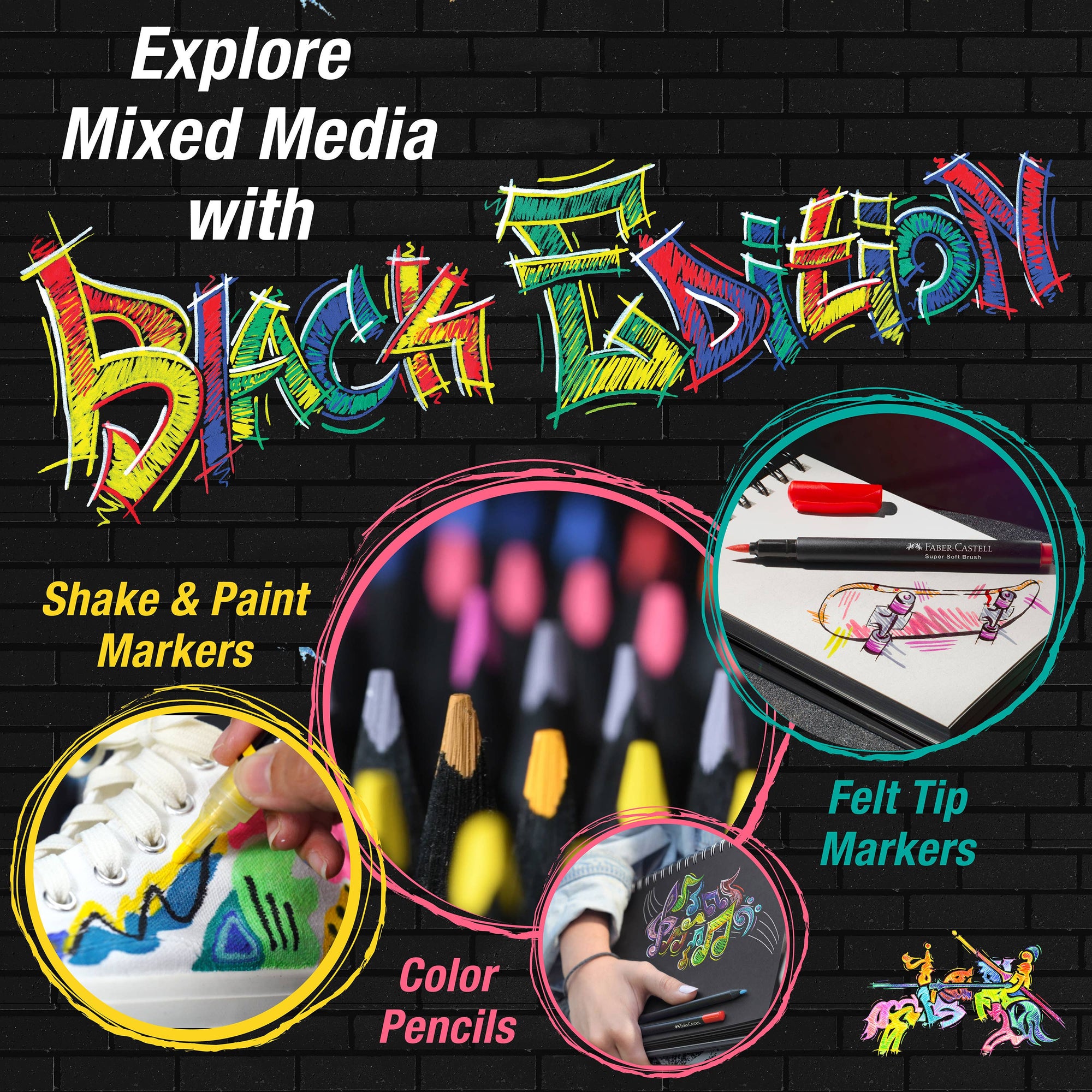 Shake &amp; Paint Acrylic Markers 6 Ct Classic Colors
