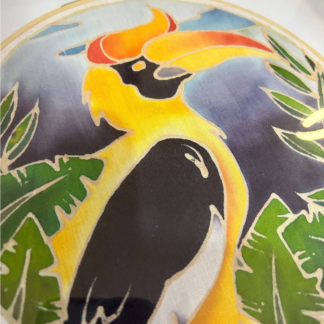 Rhinoceros Hornbill | Batik Craft Kit | Hand-Waxed DIY Art Kit UK: Batik Kit