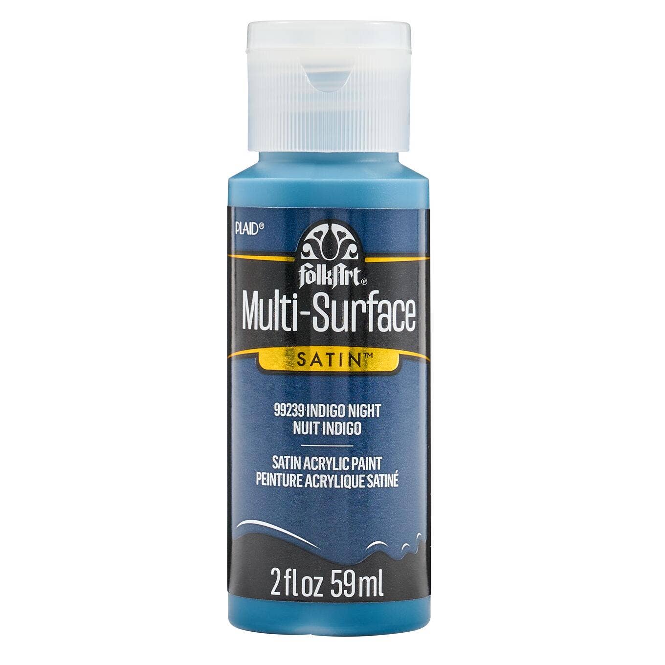 FolkArt ® Multi-Surface Satin Acrylic Paint - 2 oz: Indigo Night