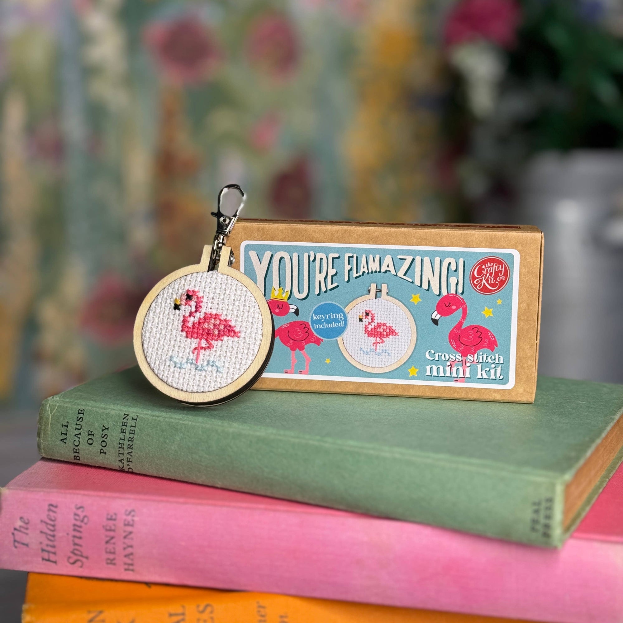 You're Flamazing! Mini Matchbox Cross Stitch Kit