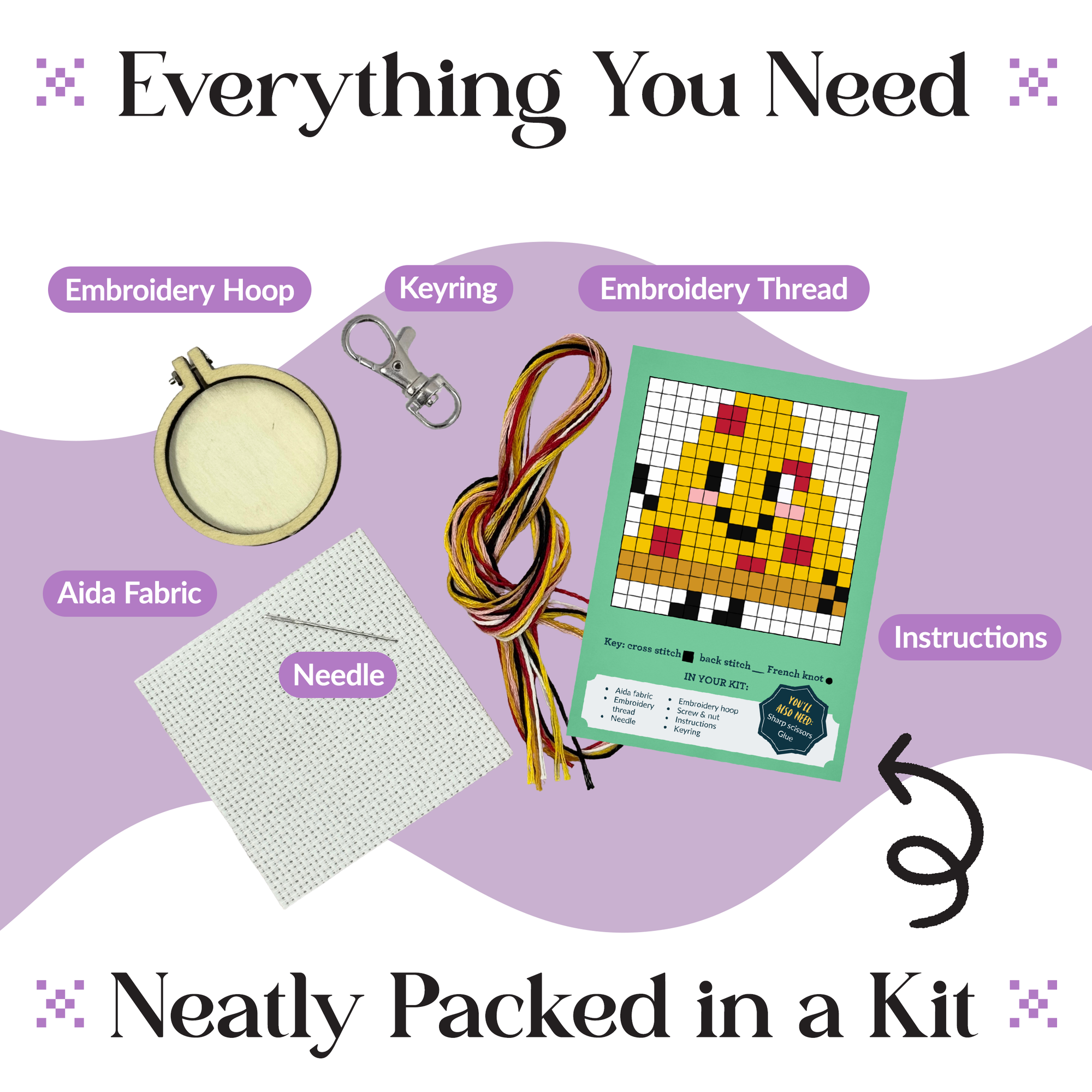 'Take A Pizza My Heart' Mini Matchbox Cross Stitch Kit