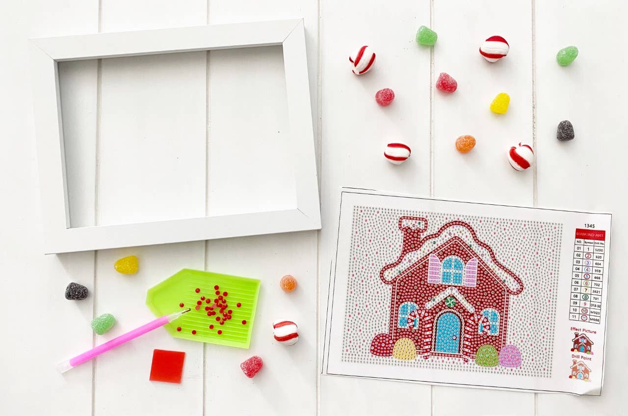 Gingerbread House Diamond Art Kit