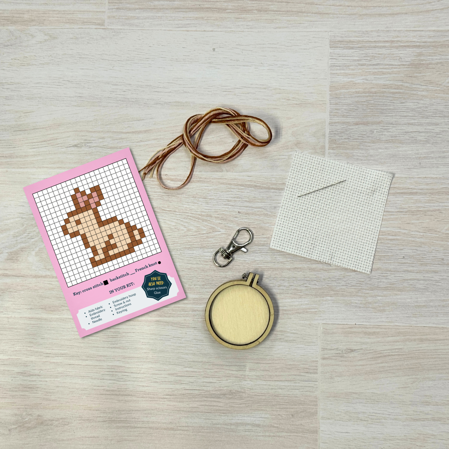 Some Bunny Loves You! Mini Matchbox Cross Stitch Kit
