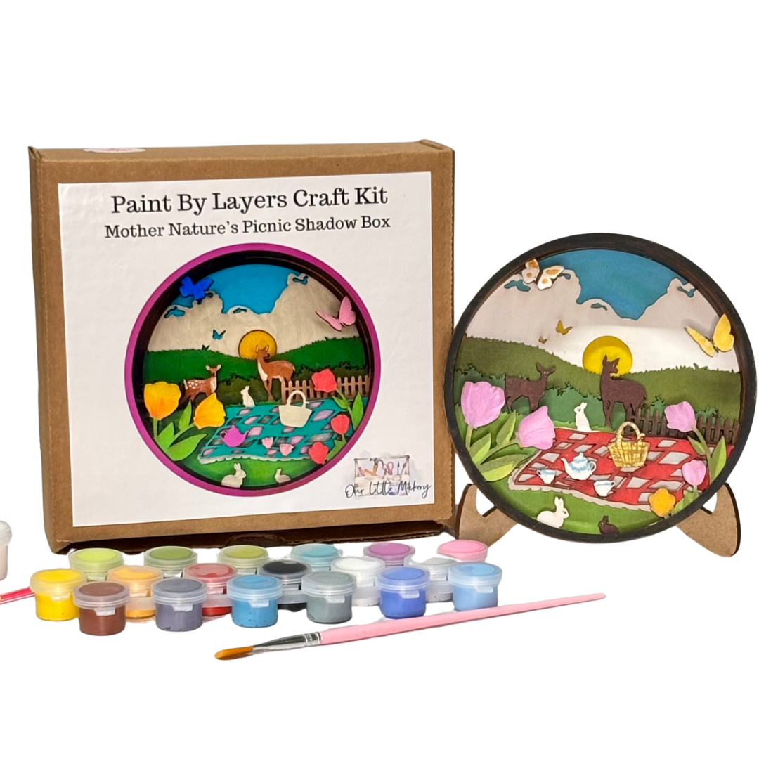 Mother Nature&#39;s Picnic Shadow Box Kit