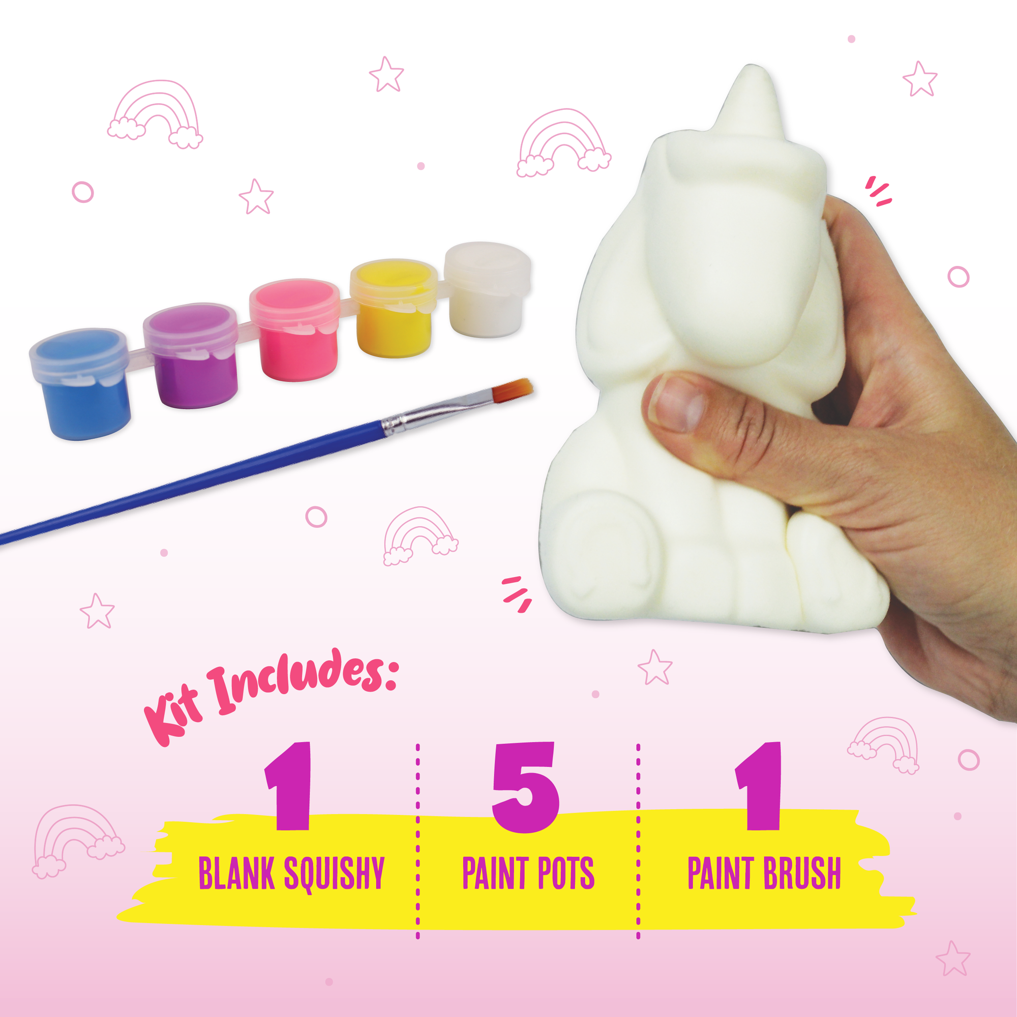 Paint Your Own Squishy Kit: Lucy Lounicorn Unicorn
