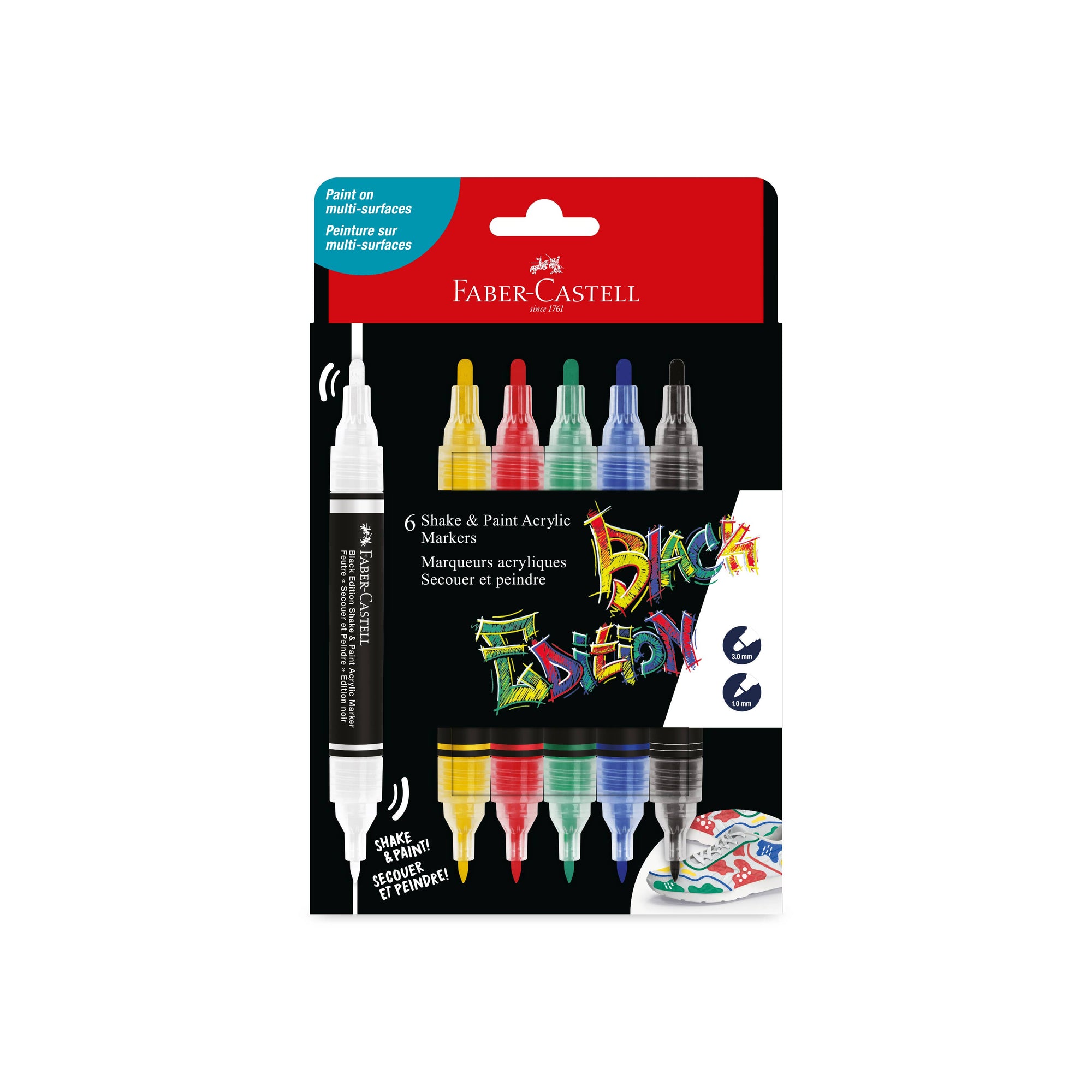 Shake &amp; Paint Acrylic Markers 6 Ct Classic Colors