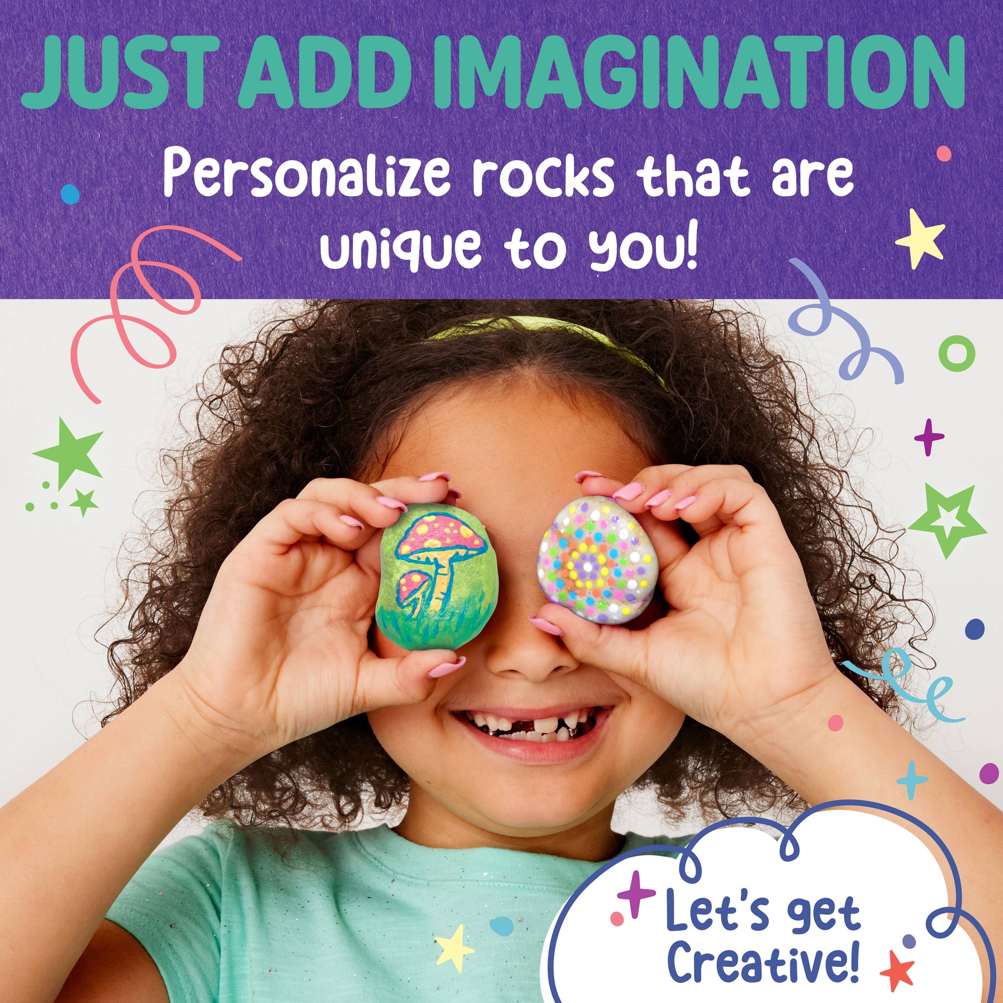 Glow-in-the-Dark Rocks Mini Craft Kit for Kids
