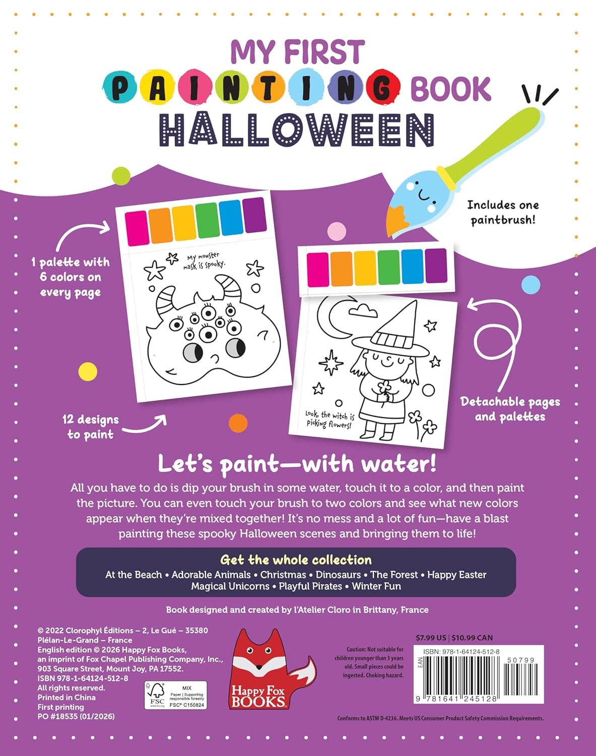 My First Painting Book: Halloween - Just Add Water!
