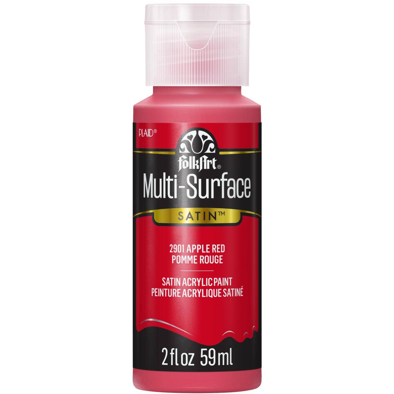 FolkArt ® Multi-Surface Satin Acrylic Paint - 2 oz: Titanium White