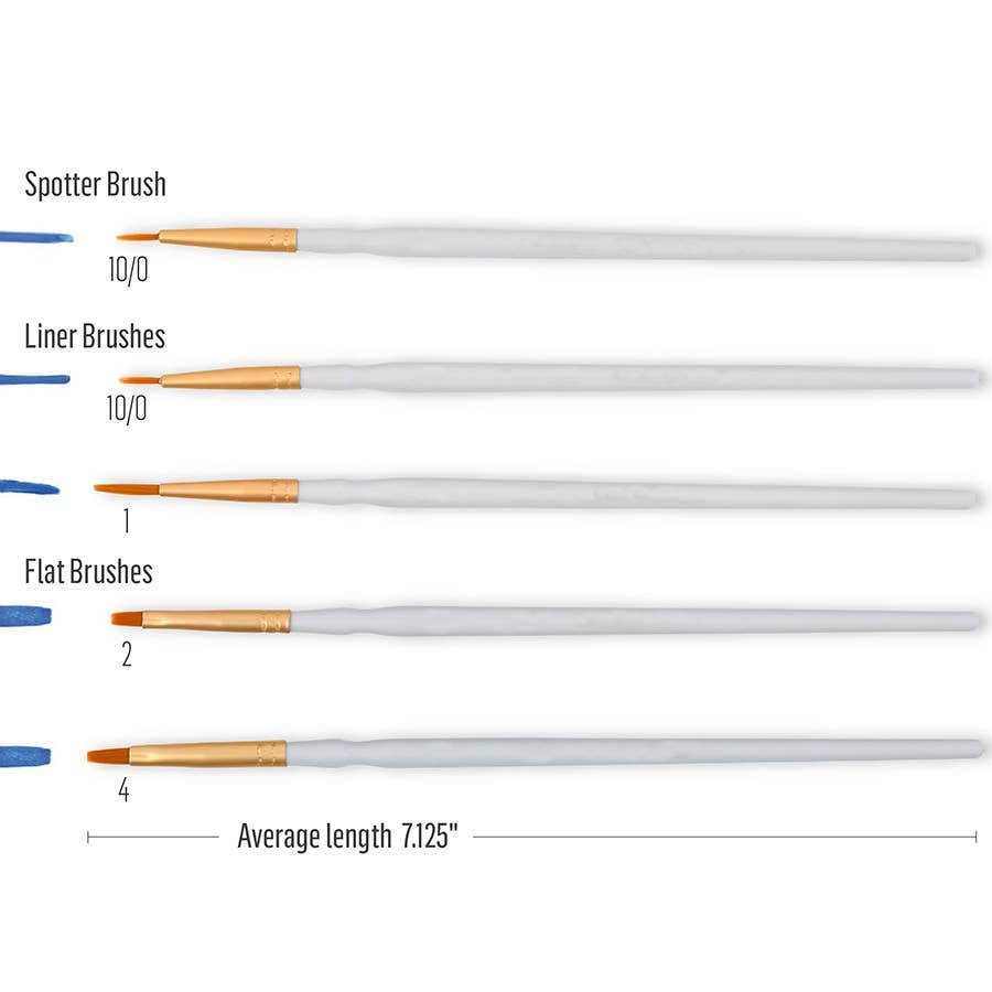 Detail Brush Set: 10 Pieces