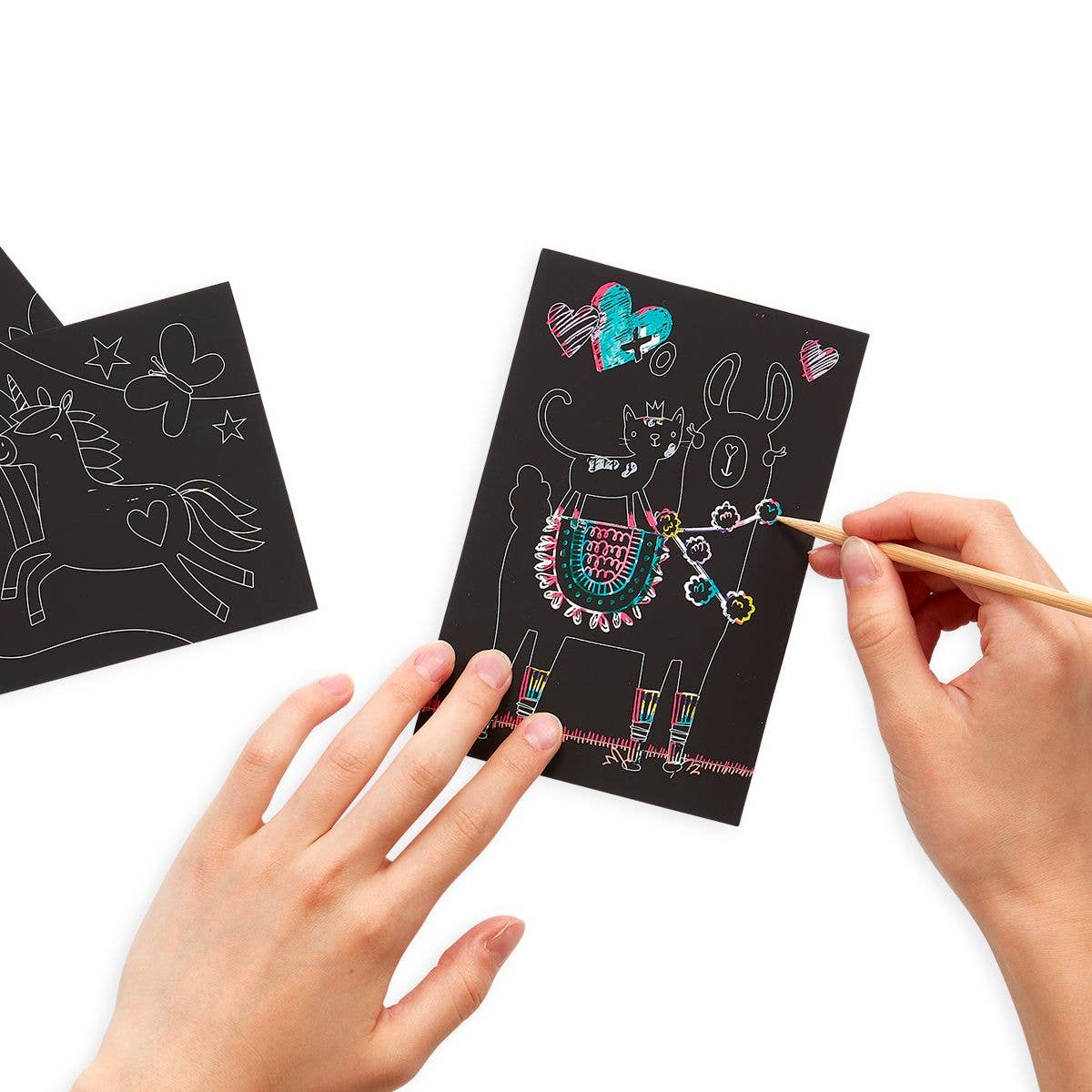 Scratch &amp; Scribble: Mini Kit - Funtastic Friends (7 PC Set)