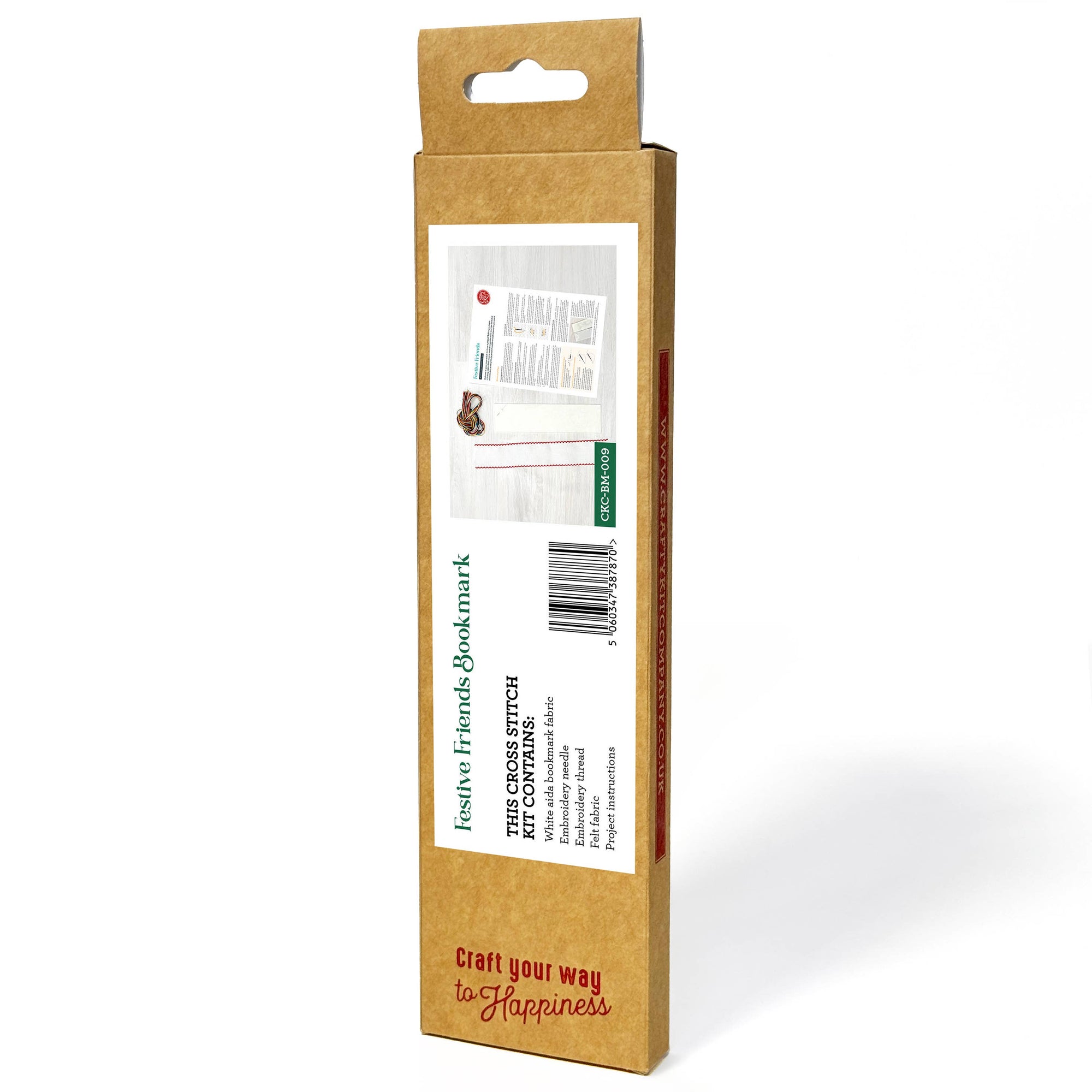 Festive Friends Cross Stitch Bookmark Kit