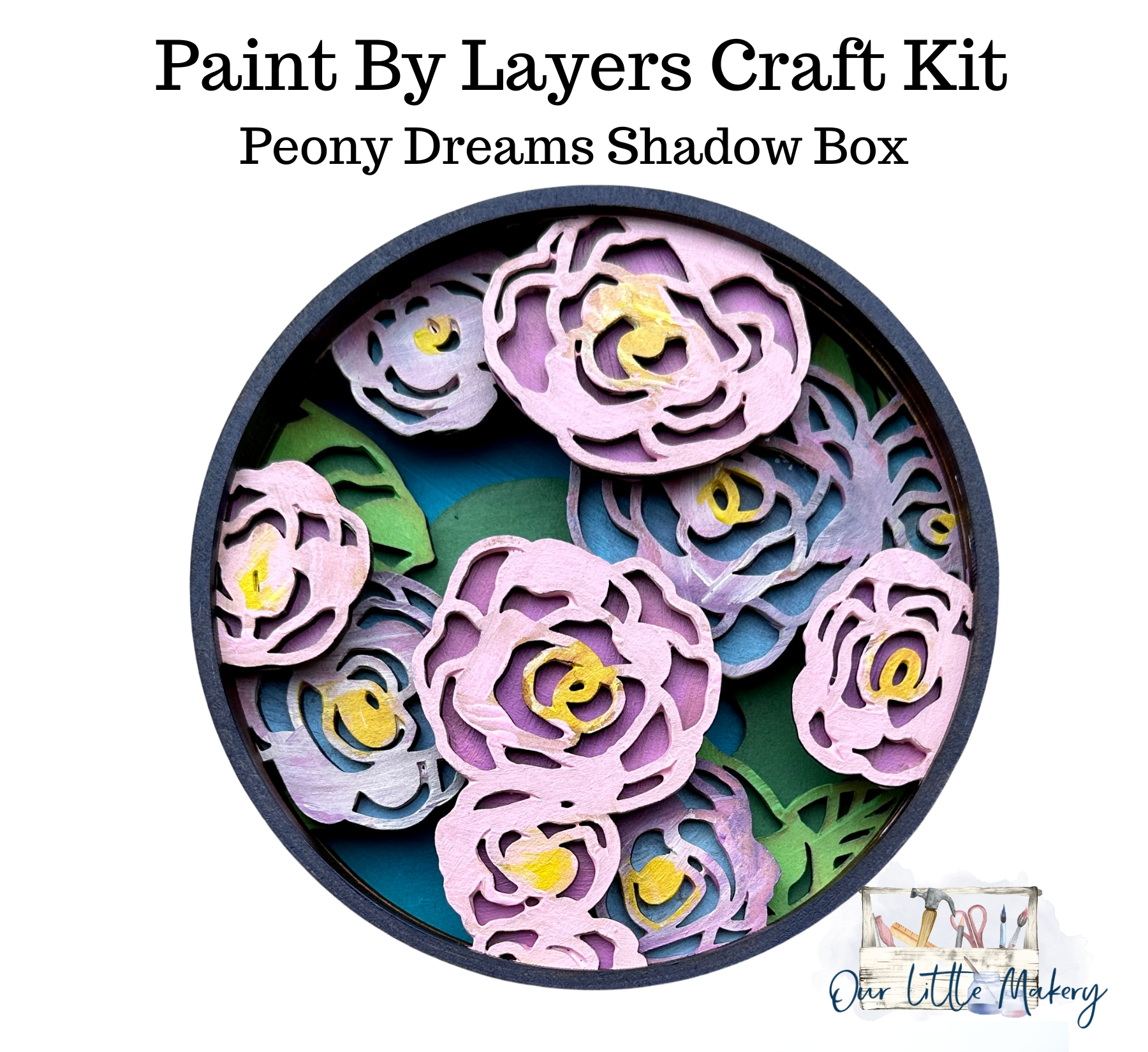 Peony Dreams Shadow Box Kit