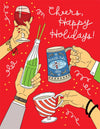 Cheers Happy Holidays Christmas Card