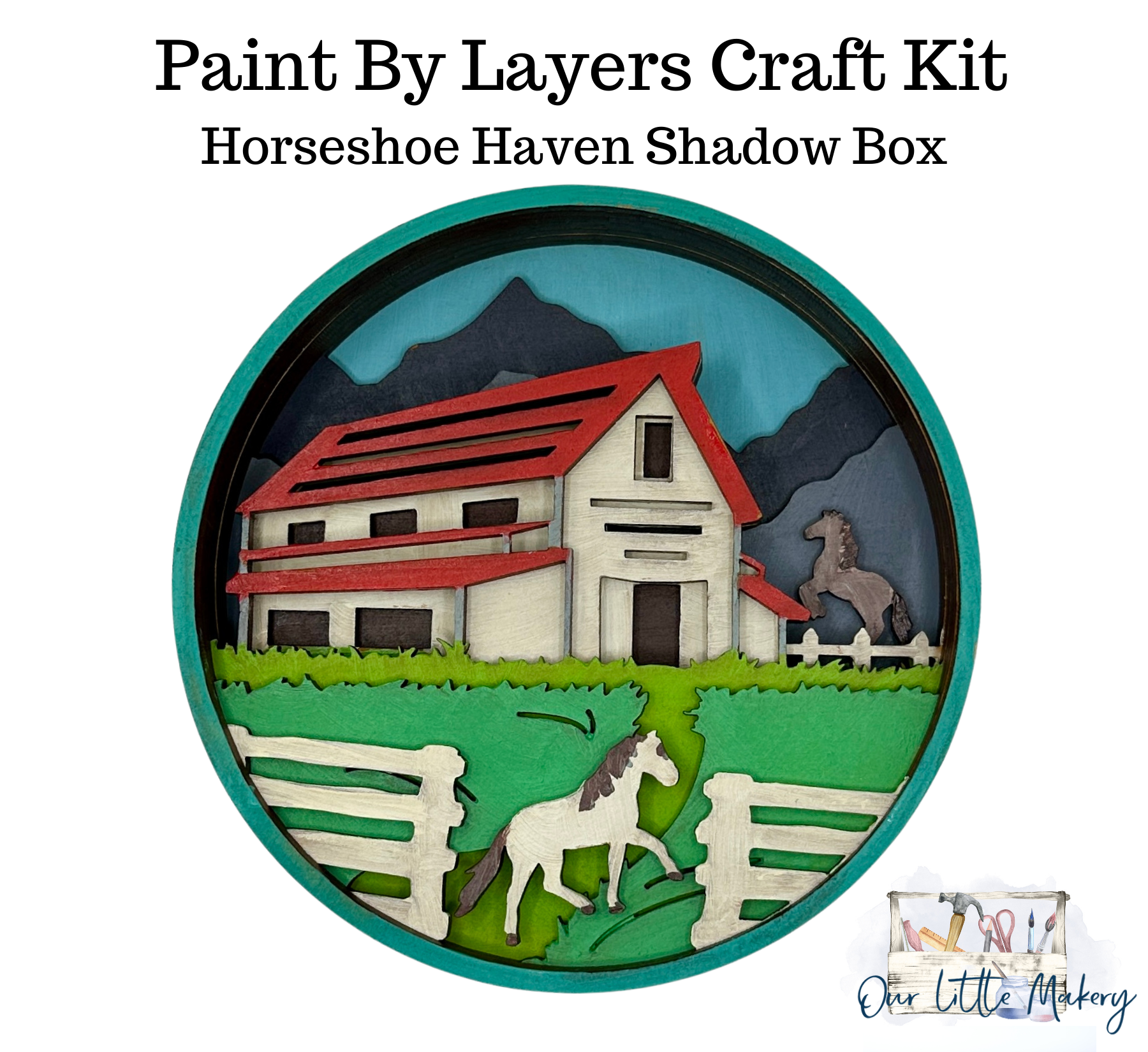 Horseshoe Haven Shadow Box Kit