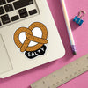 Salty Pretzel Die Cut Sticker