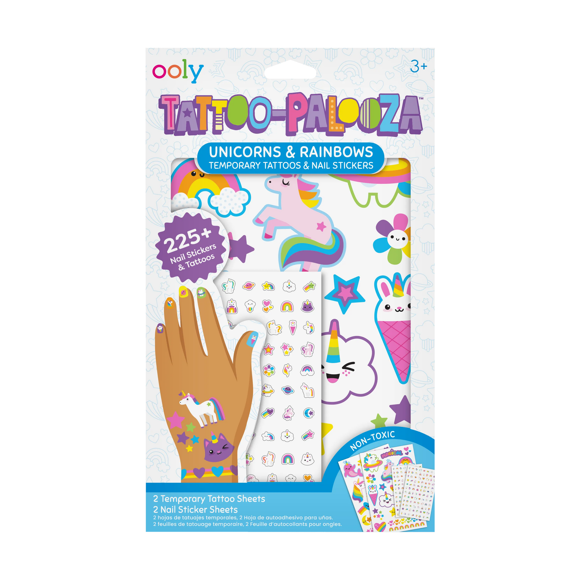 Tattoo Palooza: Temporary Tattoos &amp; Nail Stickers - Unicorns