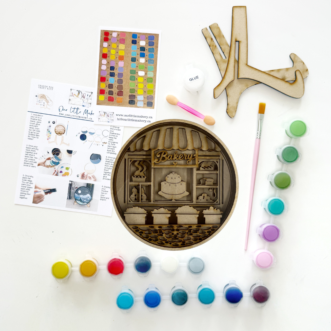 Our Little Bakery Shadow Box Kit