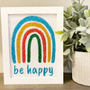 Be Happy Rainbow Diamond Art Kit