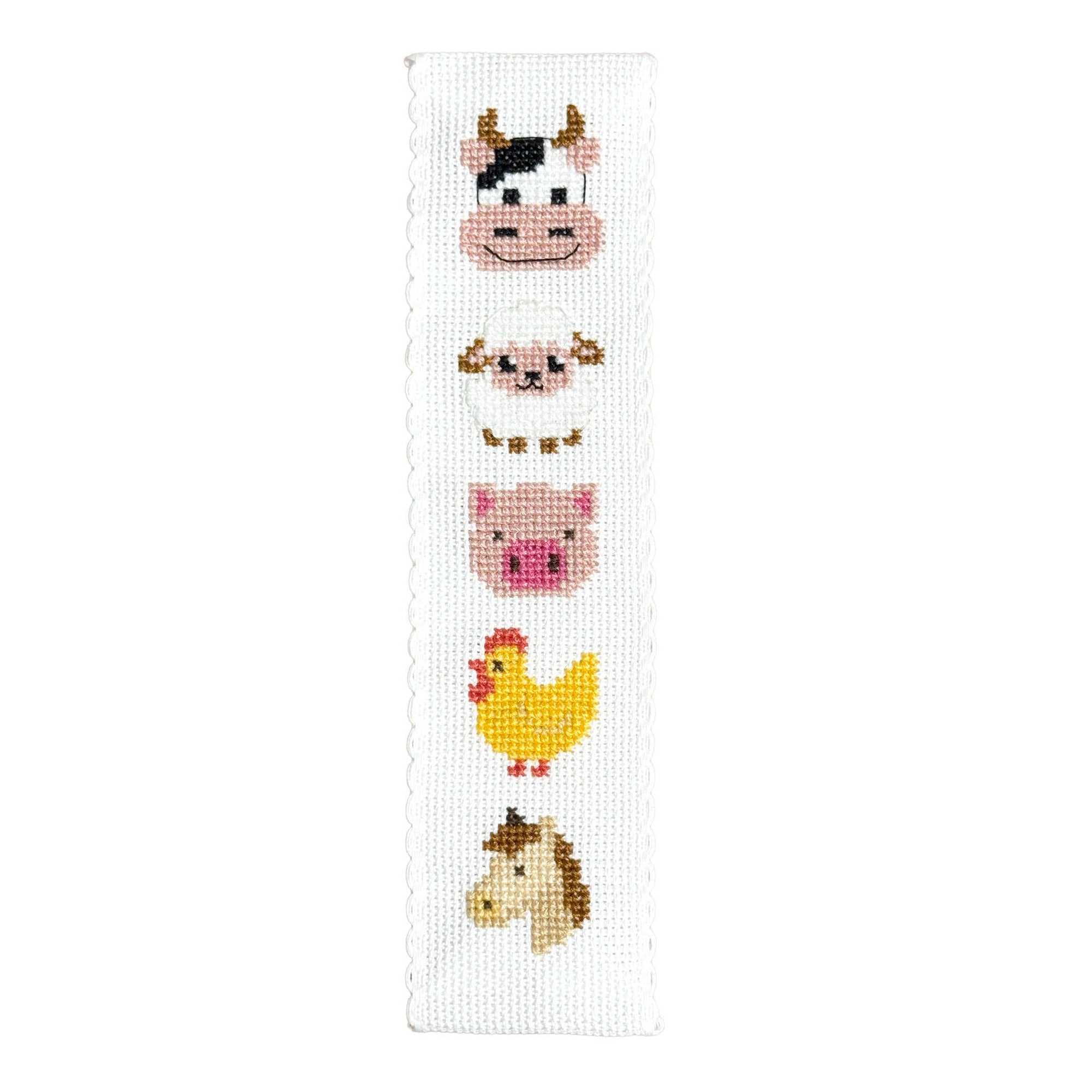 Farmyard Friends Cross Stitch Bookmark Kit