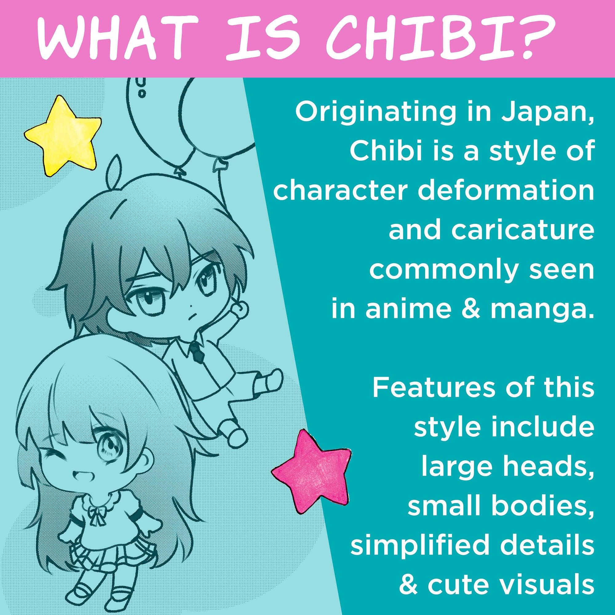 Anime Drawing - Chibi Edition Drawing Instruction Kit