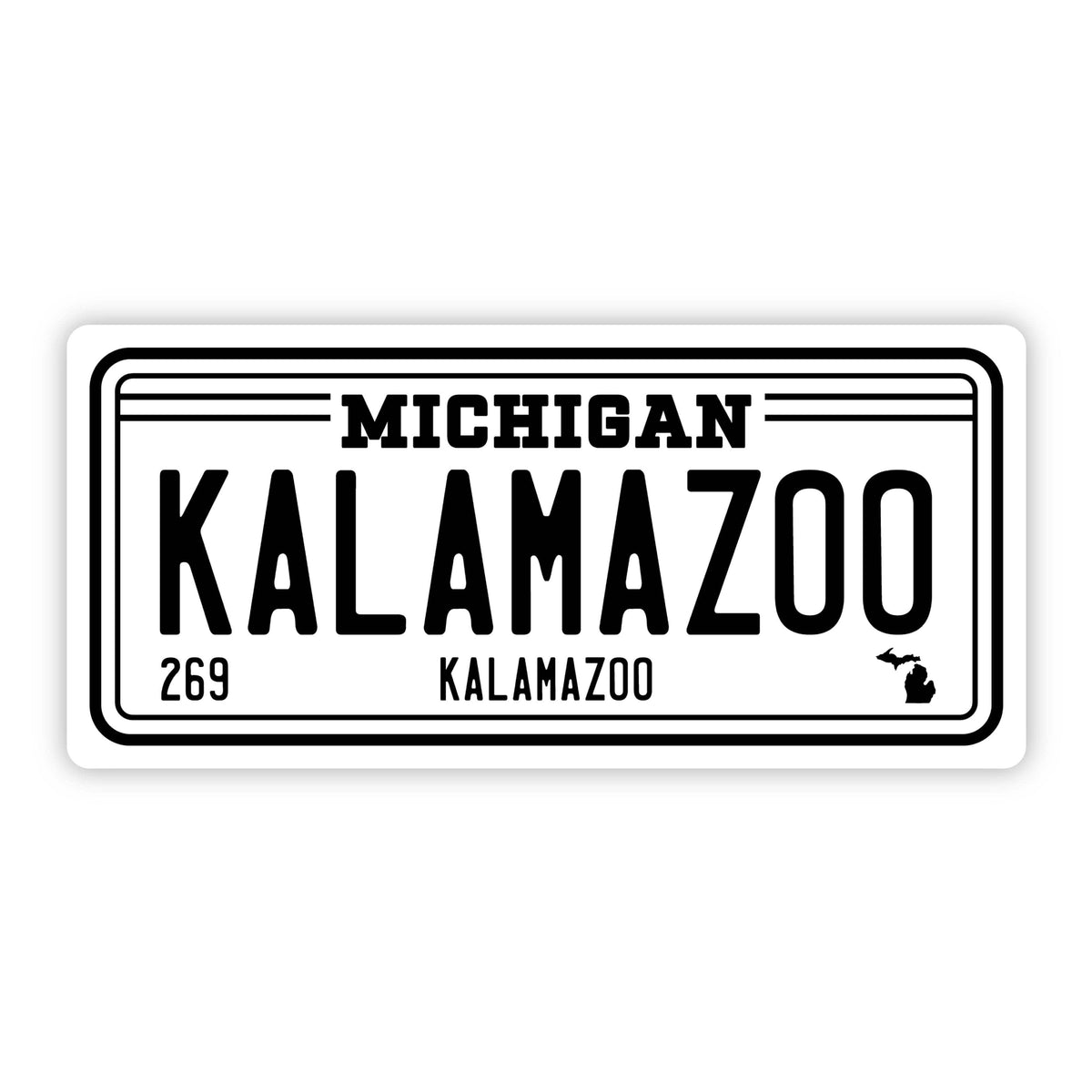 Kalamazoo Michigan 269 Bumper Sticker (5 inch)