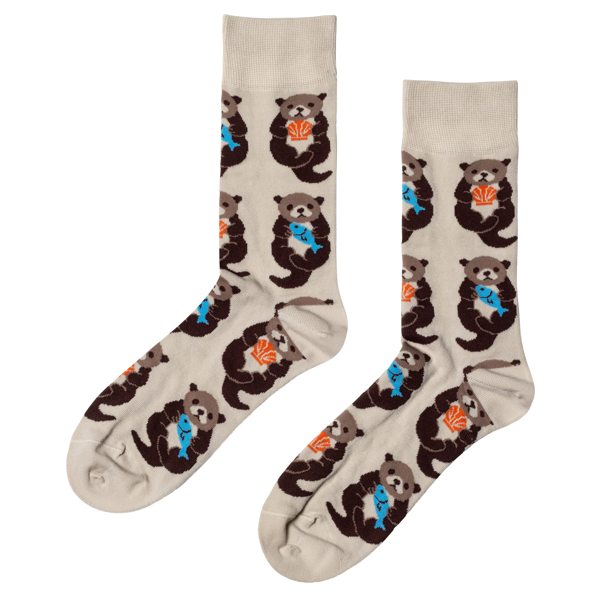 CURIO Otter Crew Socks | Zoo &amp; Aquarium Gift | Large