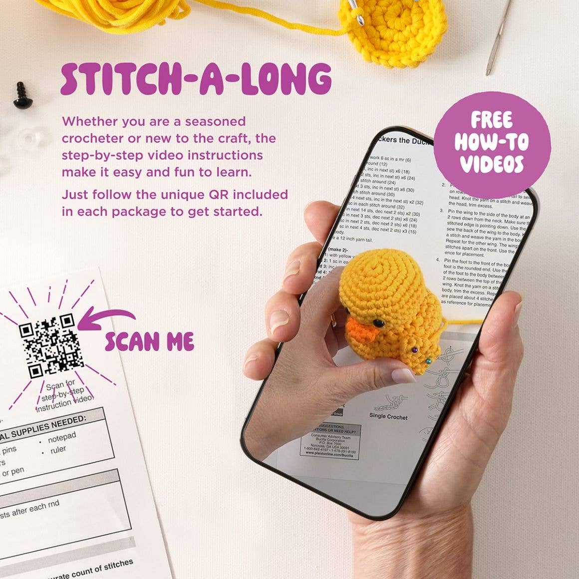 Bucilla ® Amigurumi Crochet Kit - Caylee the Cat 5"