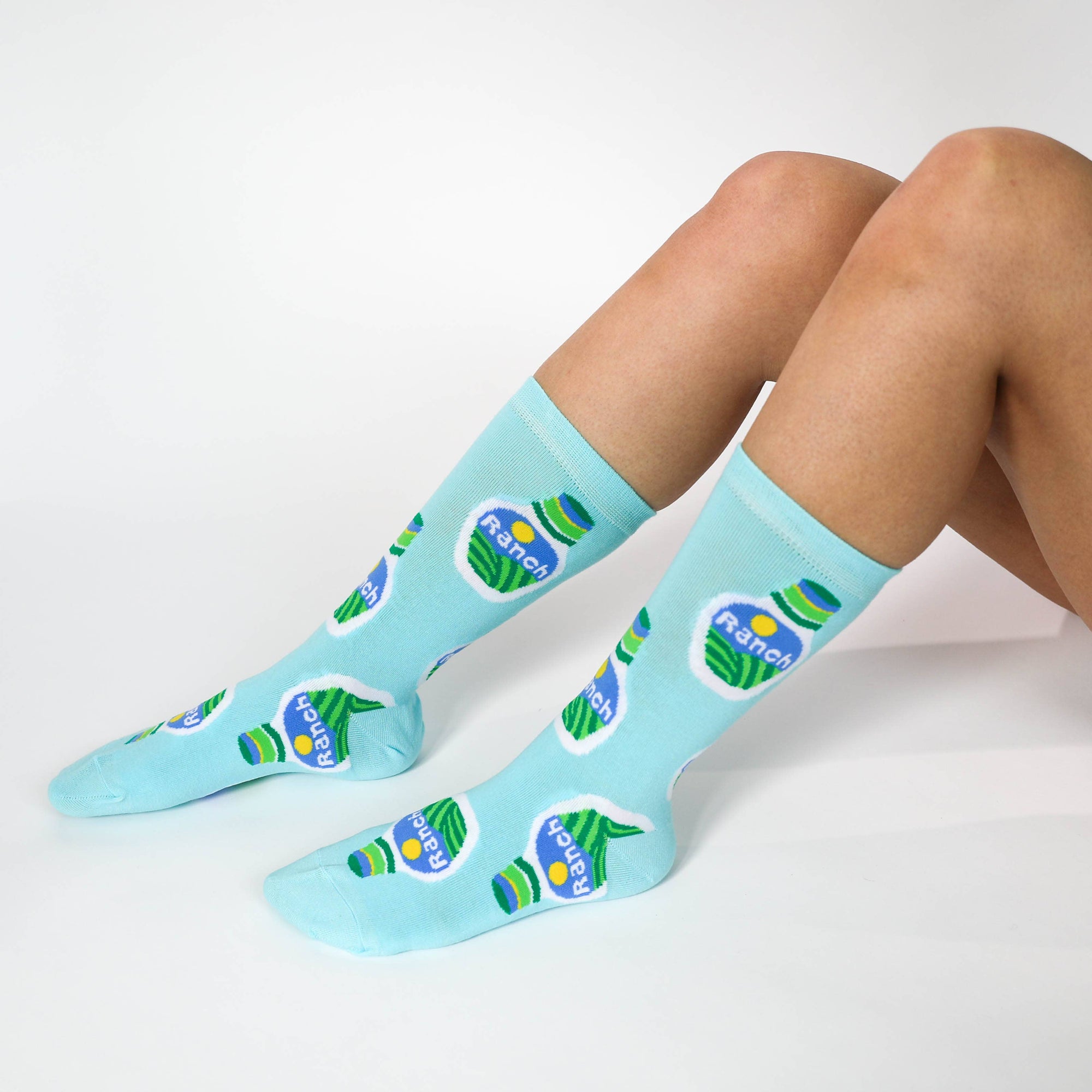 Ranch Crew Socks | Ranch Dressing Foodie Gift | Small