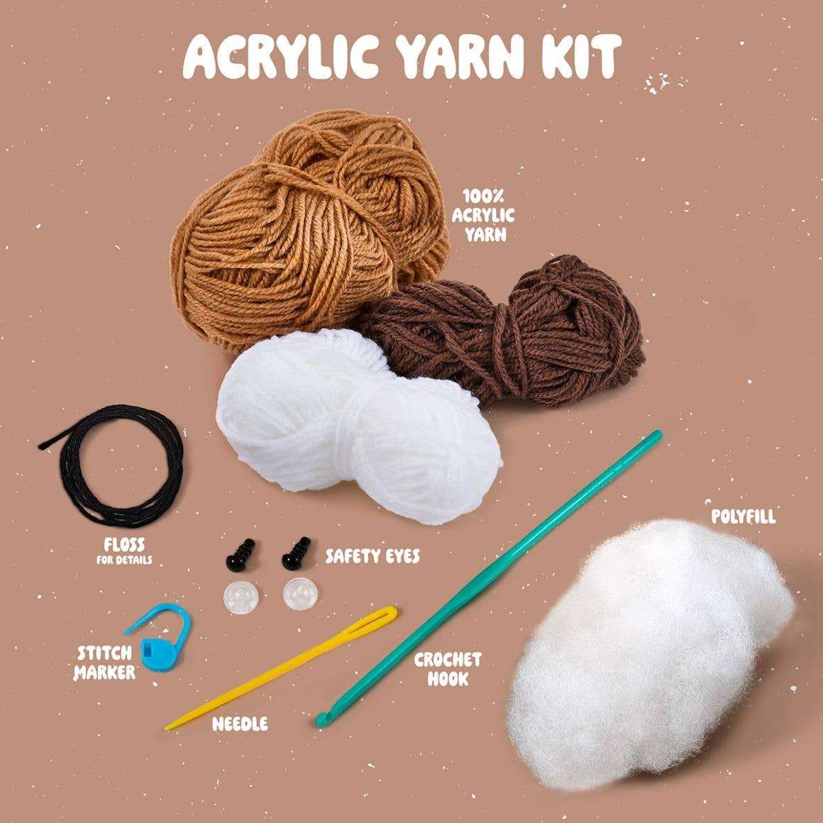 Bucilla ® Amigurumi Crochet Kit - Marshy the S'More 5"
