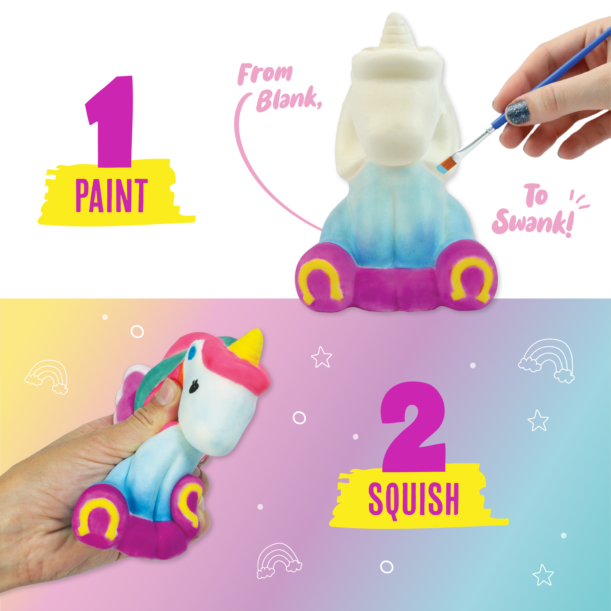 Paint Your Own Squishy Kit: Lucy Lounicorn Unicorn