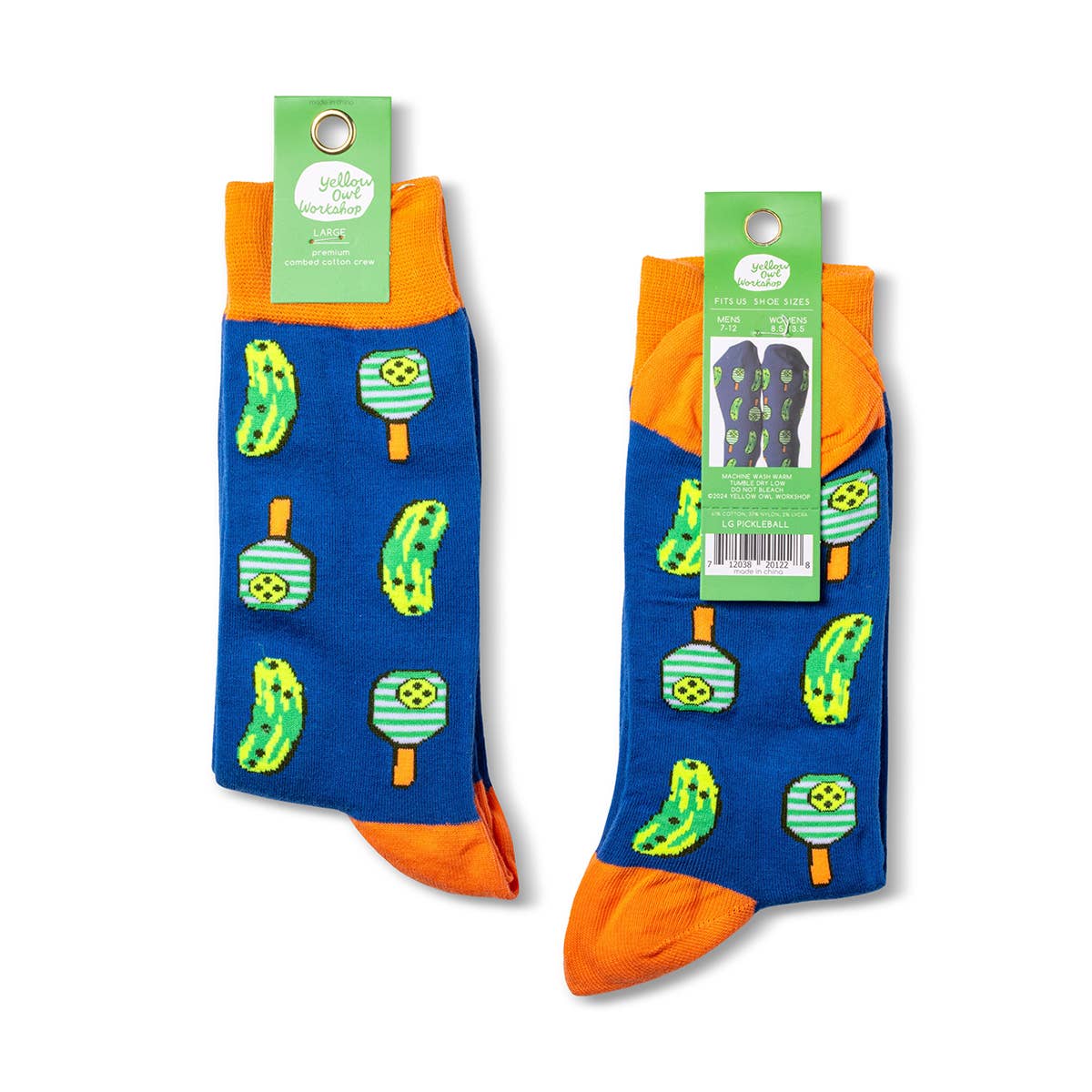 Pickleball Crew Socks | Pickleball Player Gift | Large