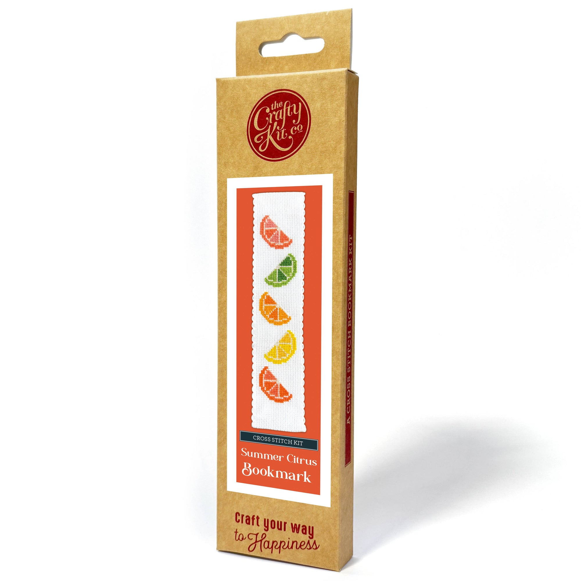 Summer Citrus Cross Stitch Bookmark Kit
