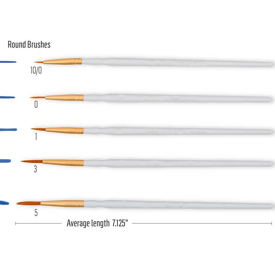 Detail Brush Set: 10 Pieces