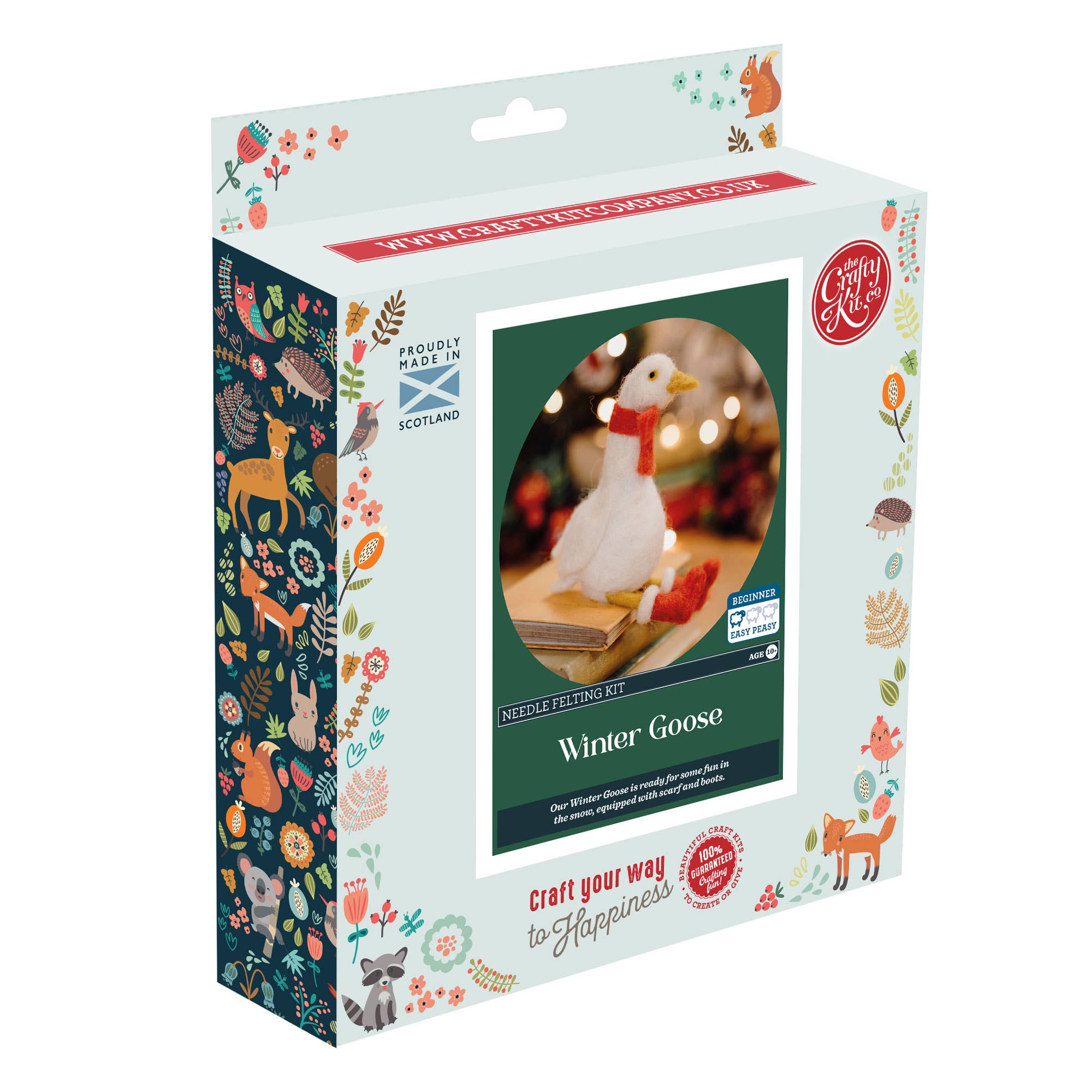 Winter Goose Needle Felting Kit