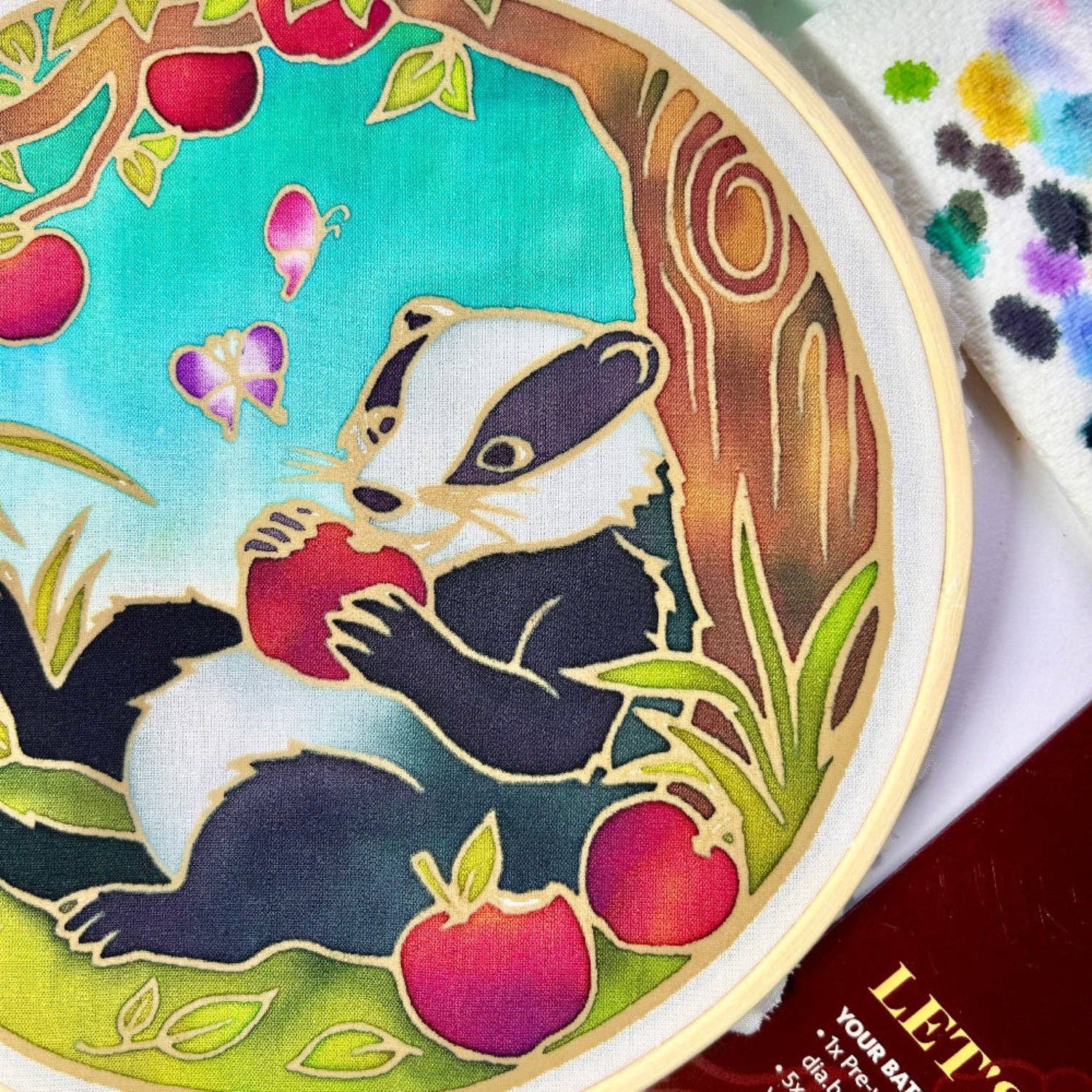 Mr. Brock's Picnic | Batik Craft Kit | Hand-Waxed DIY Art Kit UK: Batik DIY Kit