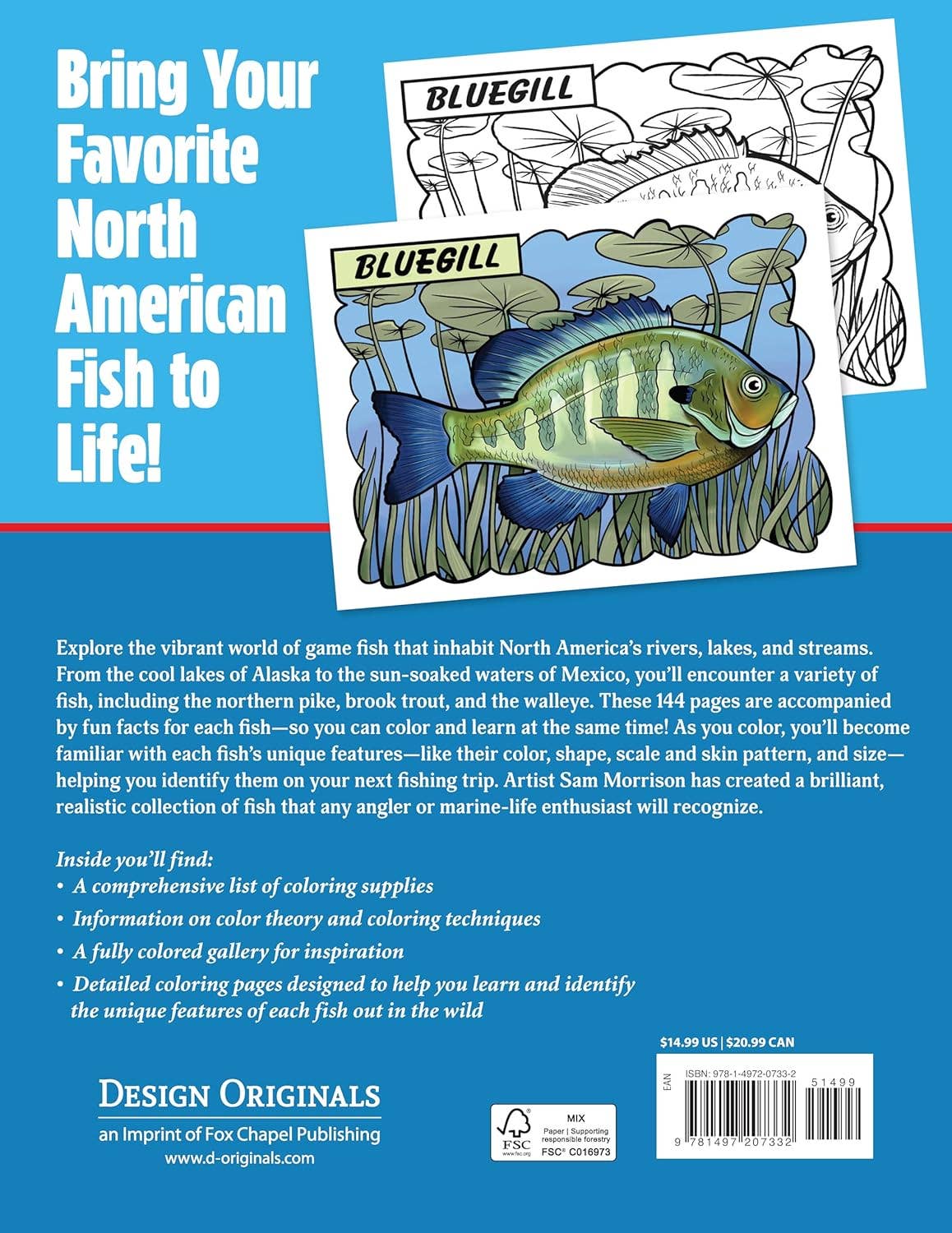 Fantastic Game Fish of North America Coloring Book