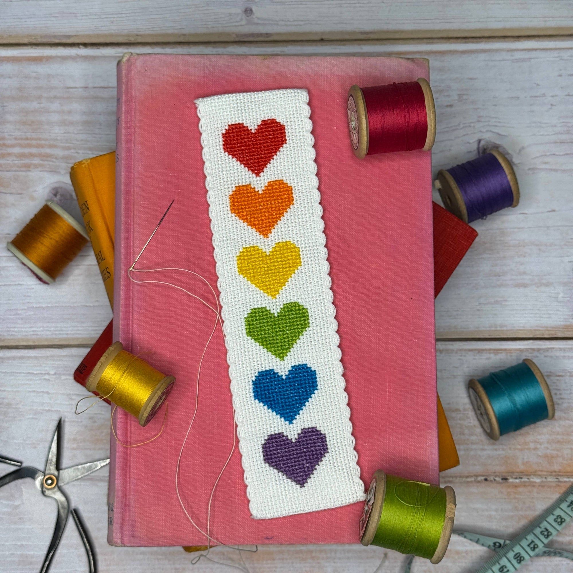 Love Story Cross Stitch Bookmark Kit
