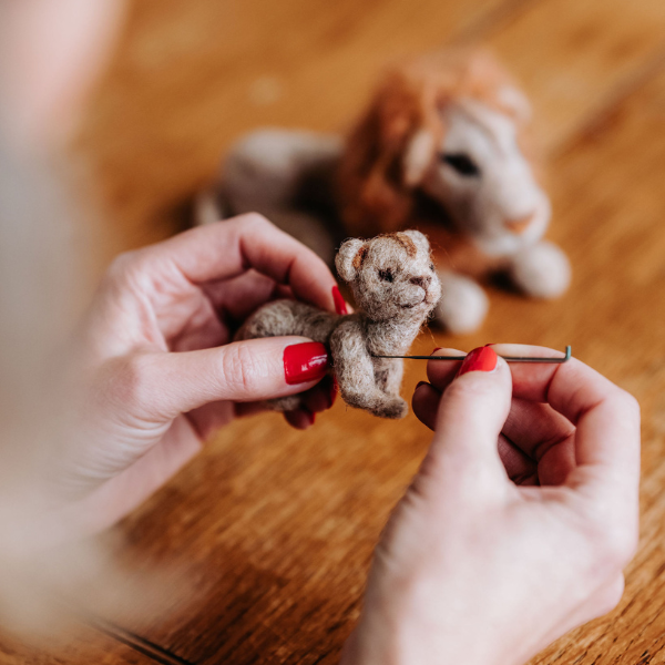 Lion &amp; Cub Needle Felting Kit