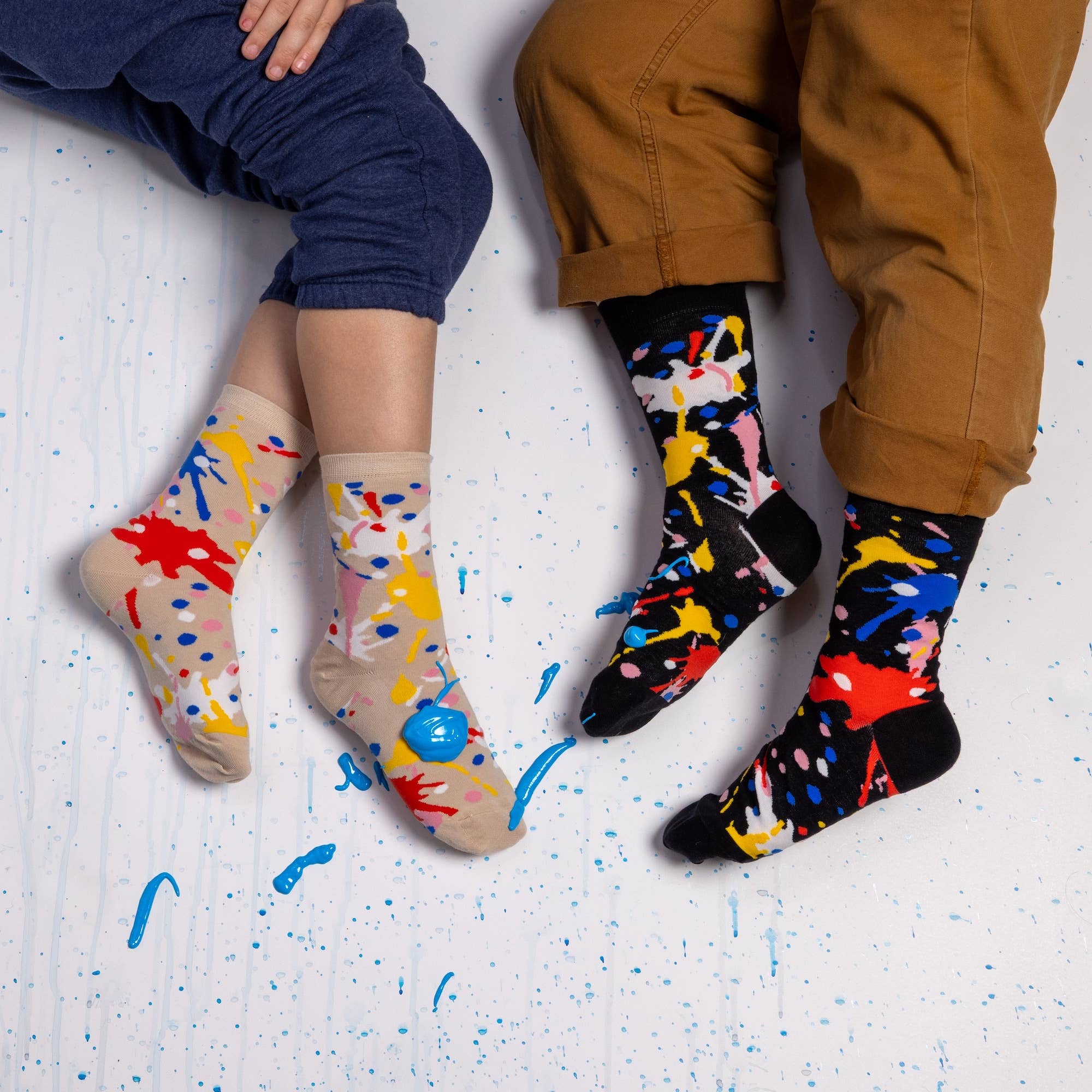 Paint Splatter Socks | Artist &amp; Art Teacher Gift | Large
