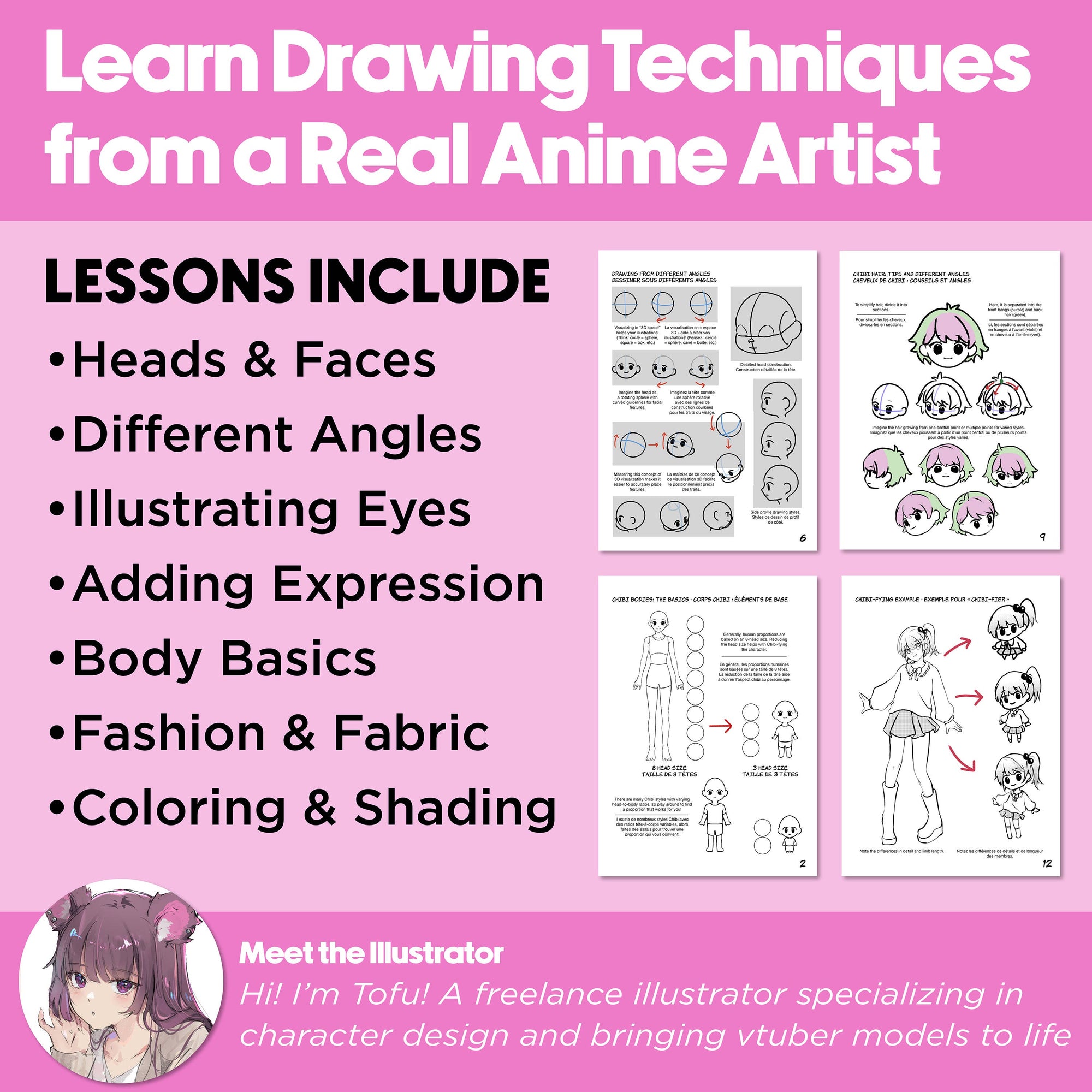 Anime Drawing - Chibi Edition Drawing Instruction Kit