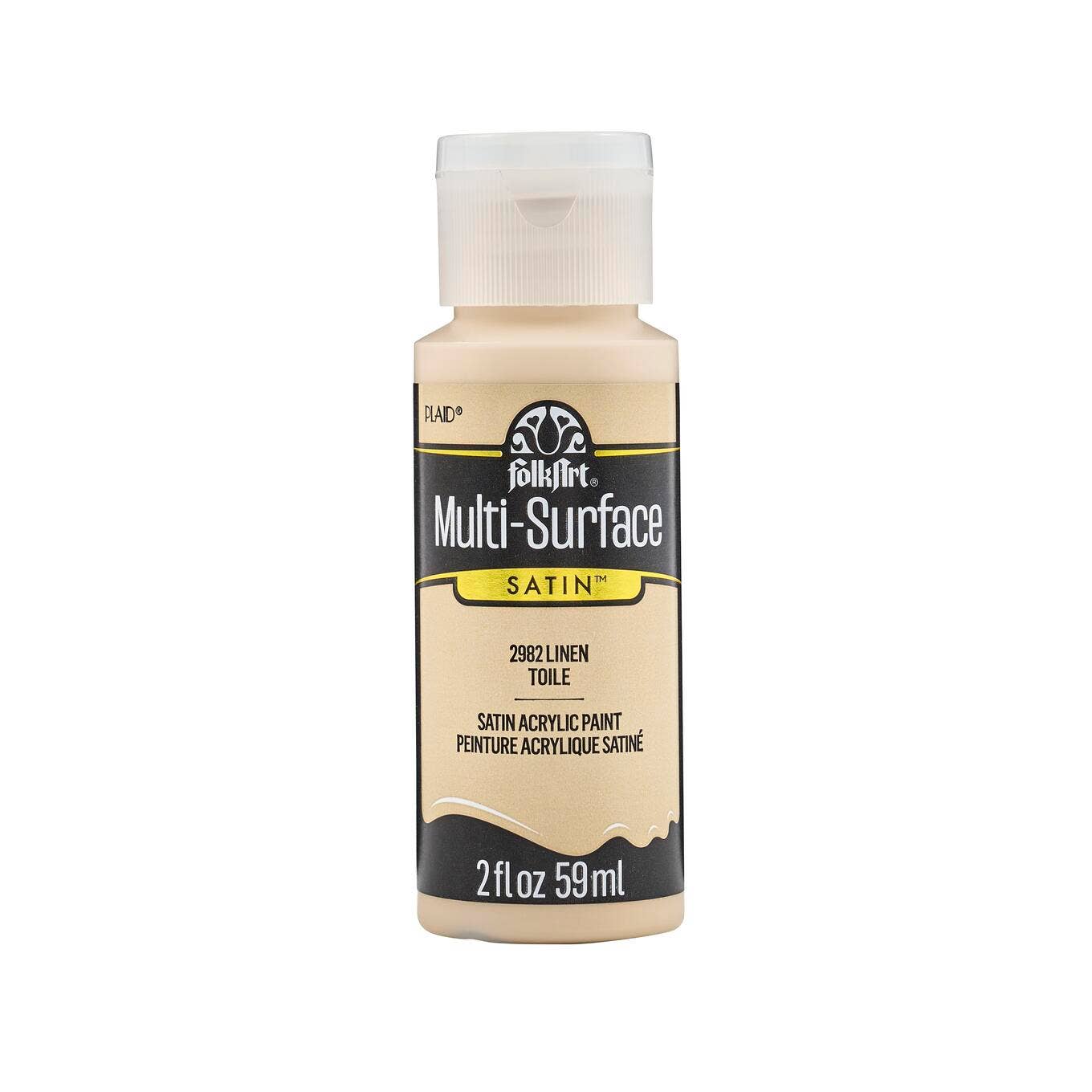 FolkArt ® Multi-Surface Satin Acrylic Paint - 2 oz: Linen