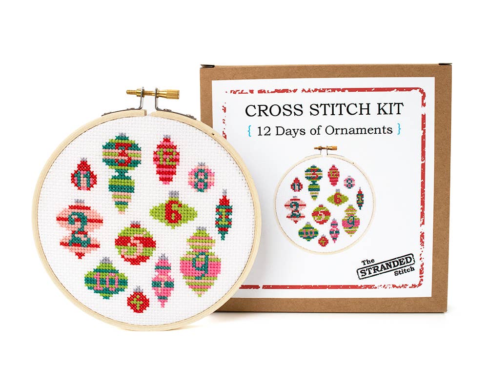 12 Days of Ornaments Cross Stitch Kit