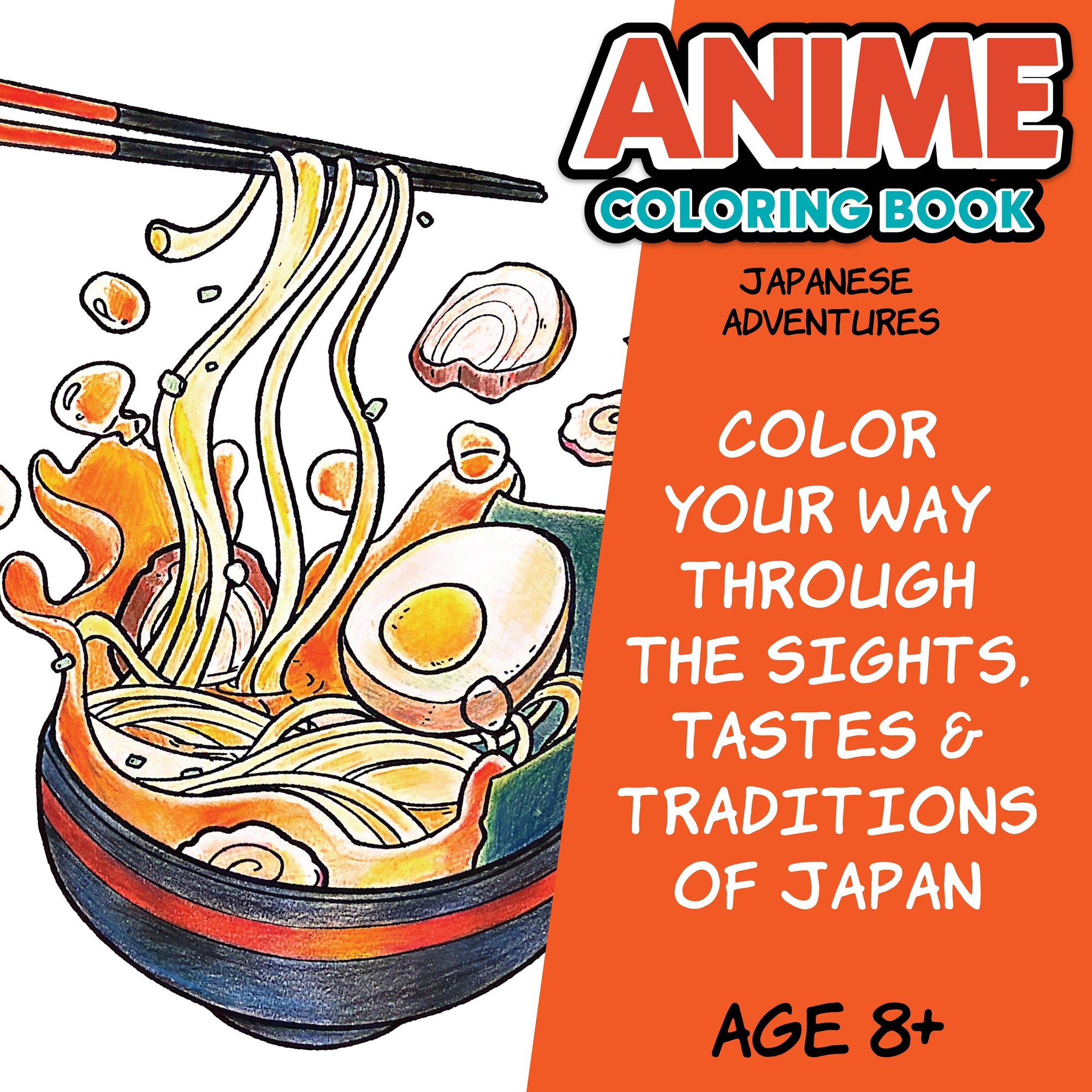 Anime Drawing - Japanese Adventures Edition Coloring Book