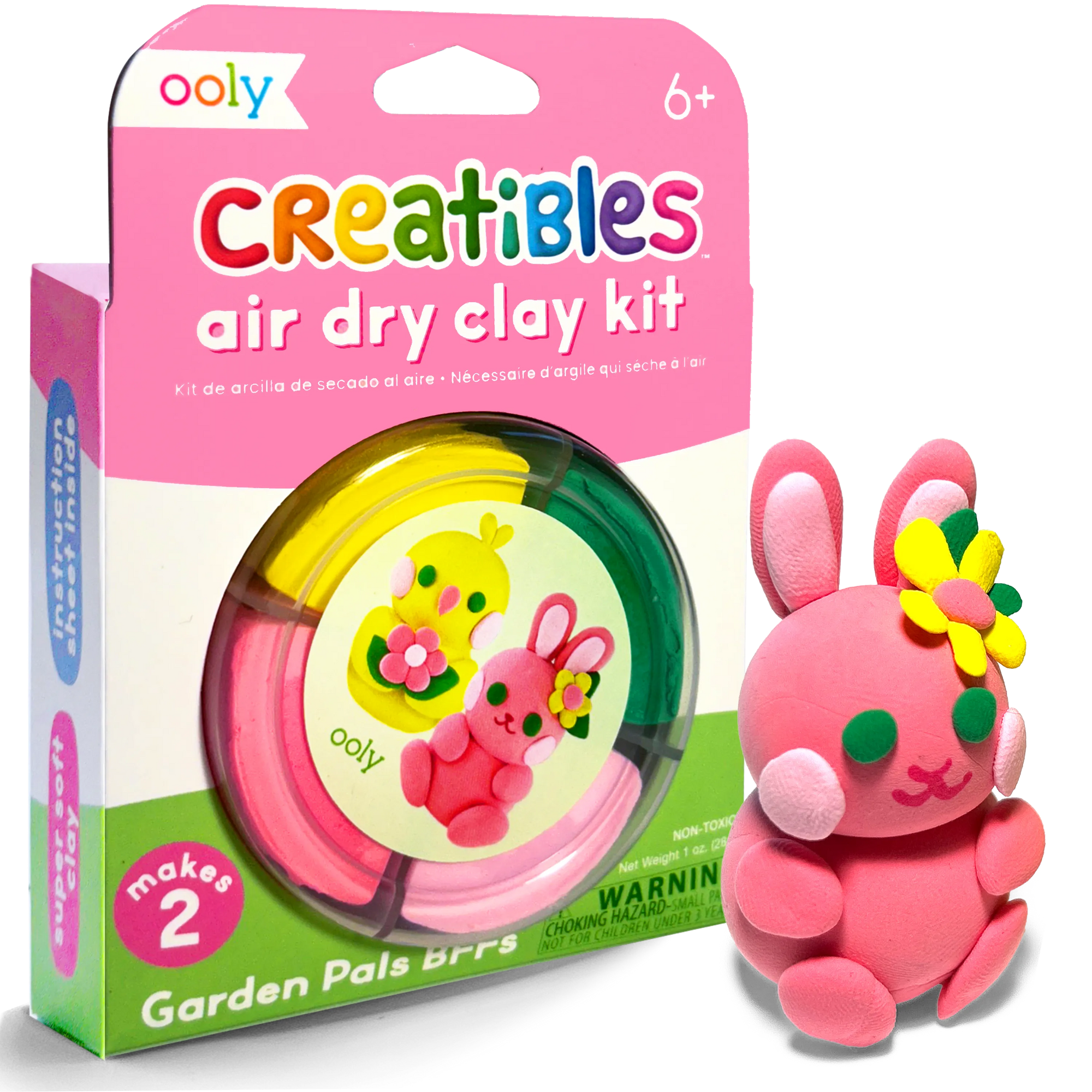 Creatibles: Air Dry Clay BFFs Kit - Garden Pals (Set of 4 Co