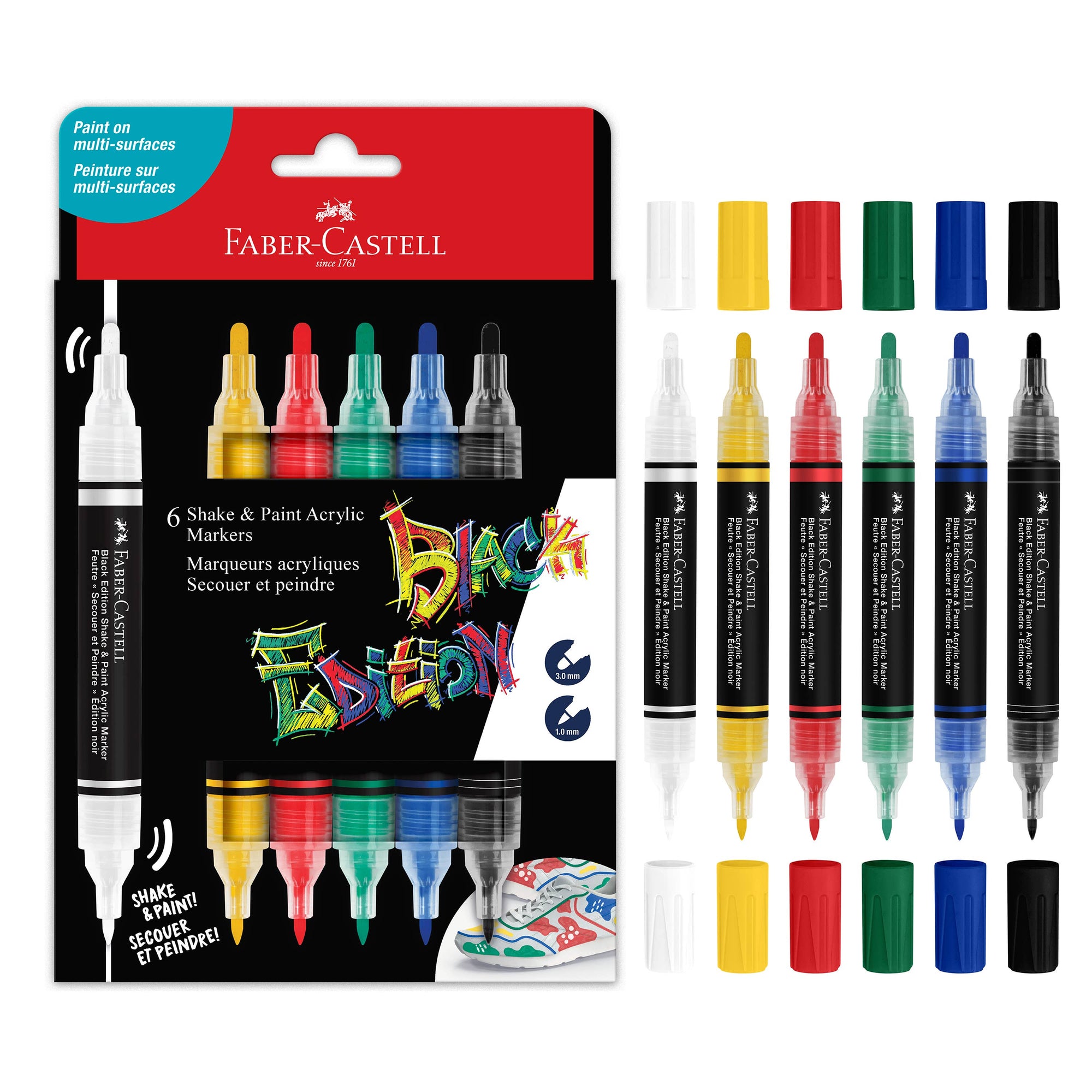 Shake &amp; Paint Acrylic Markers 6 Ct Classic Colors