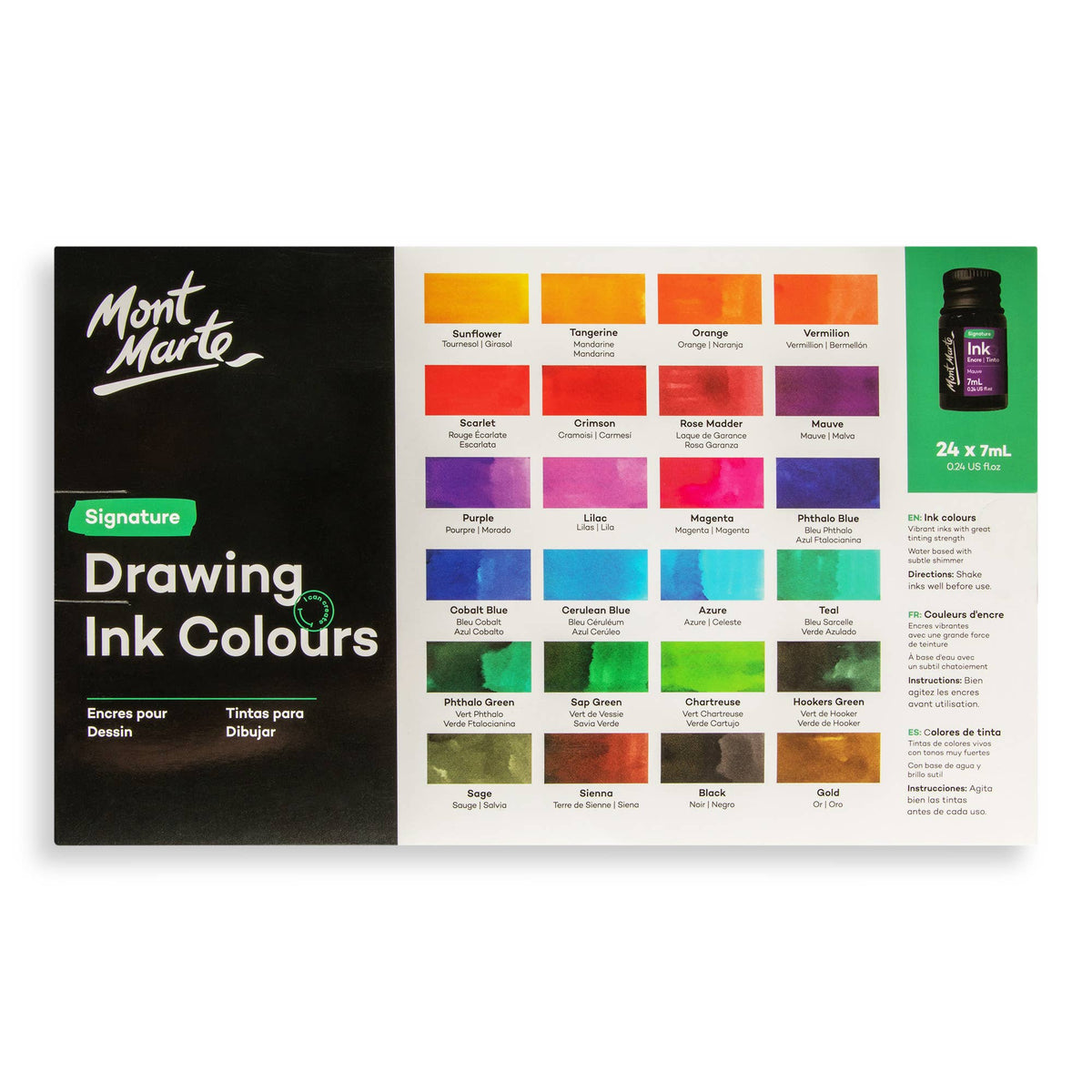 Drawing Ink Colors Signature 24pc x 7ml (0.24 US fl.oz)