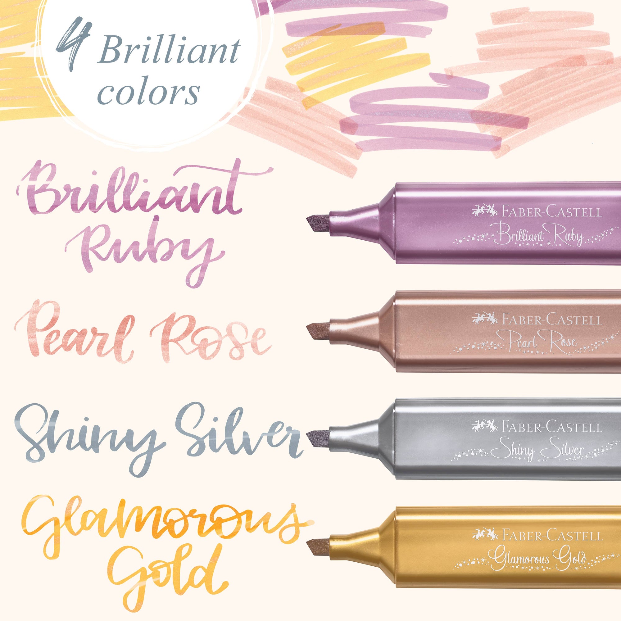 Highlighter Textliner 4 Metallic Colors